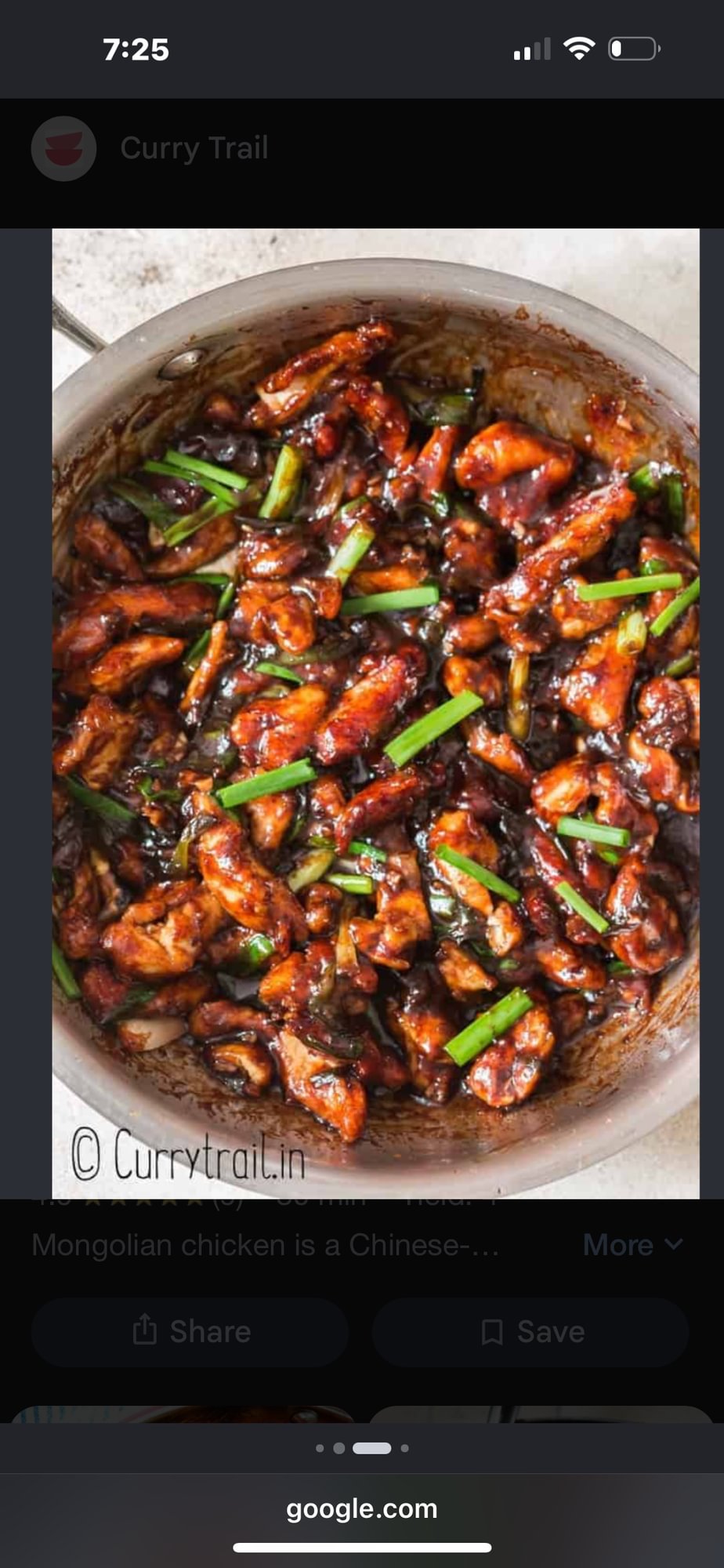Mongolian Chicken (lunch)