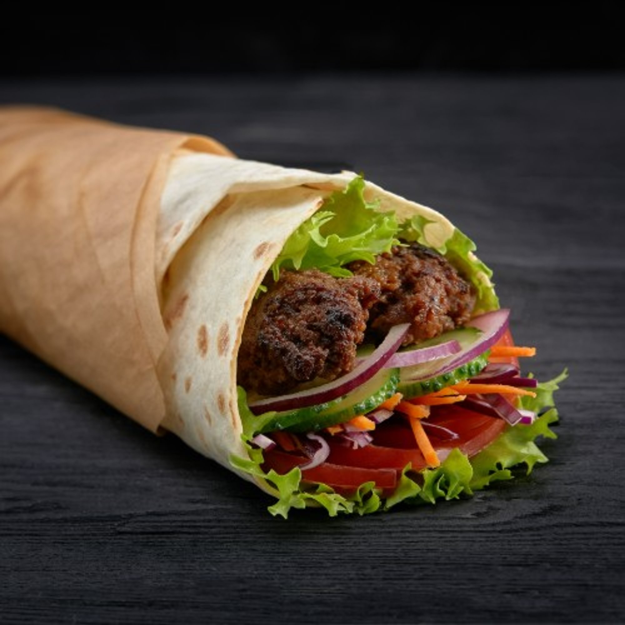 Grilled Chicken Kabob Wrap
