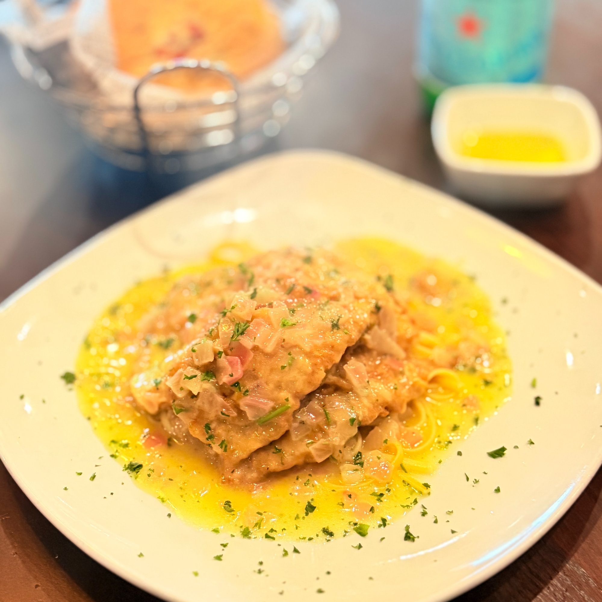 Veal Francese-Lunch.