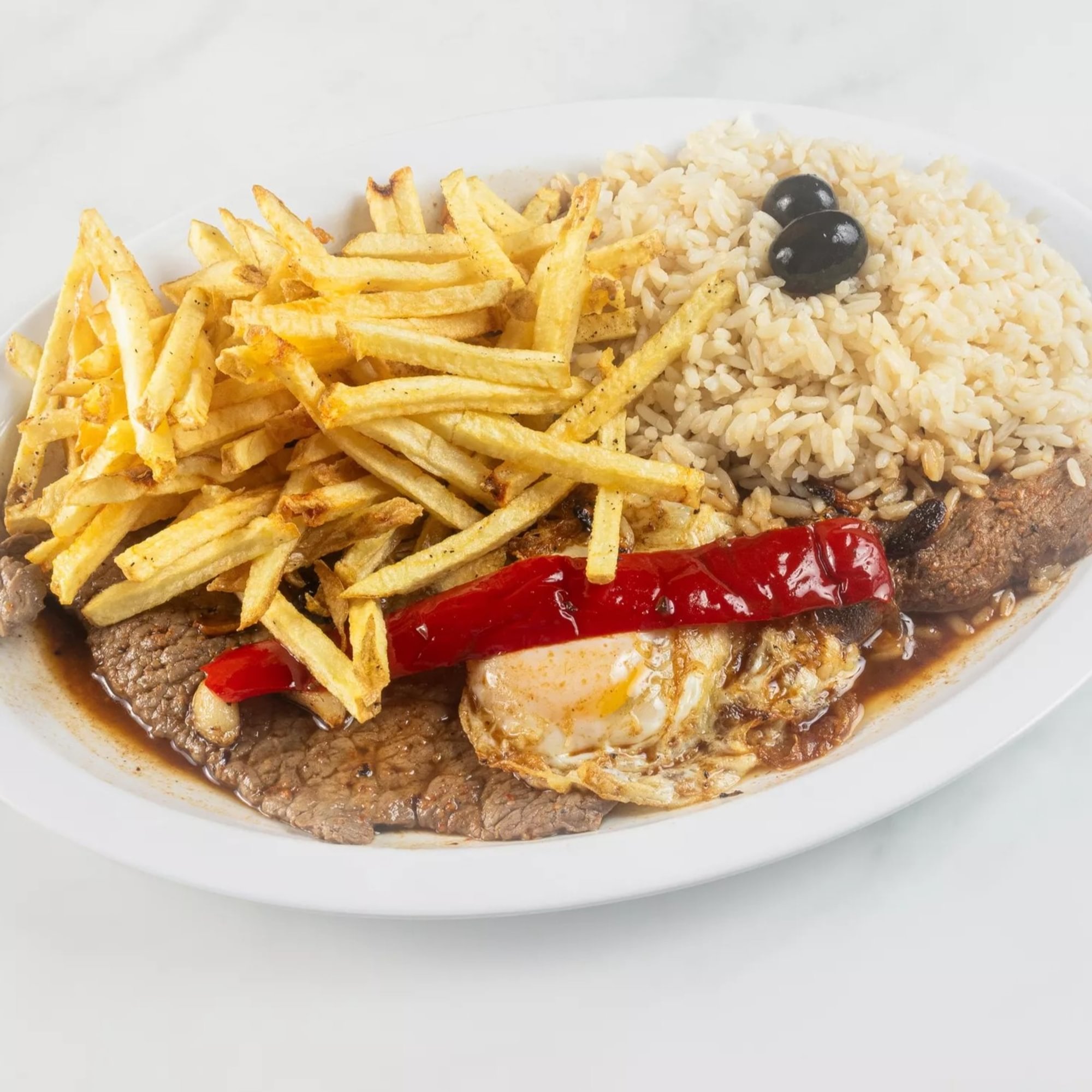 Portuguese steak plate