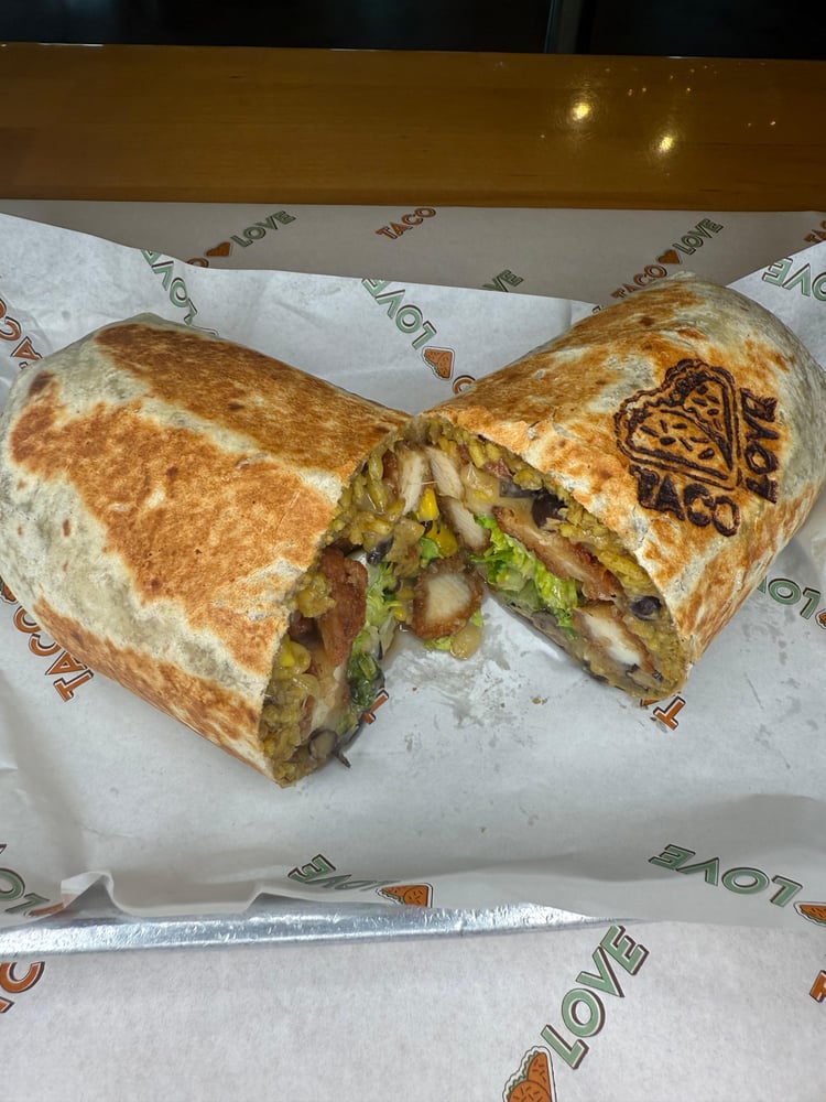 Hot Honey Chicken Burrito
