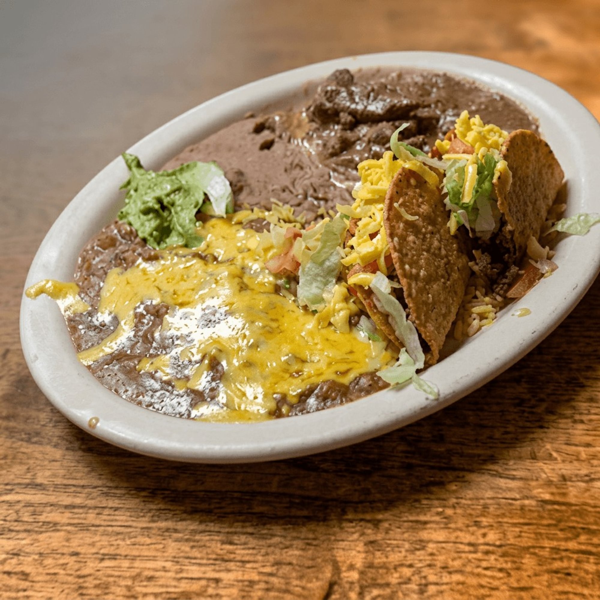 Carne Guisada Supreme Platter