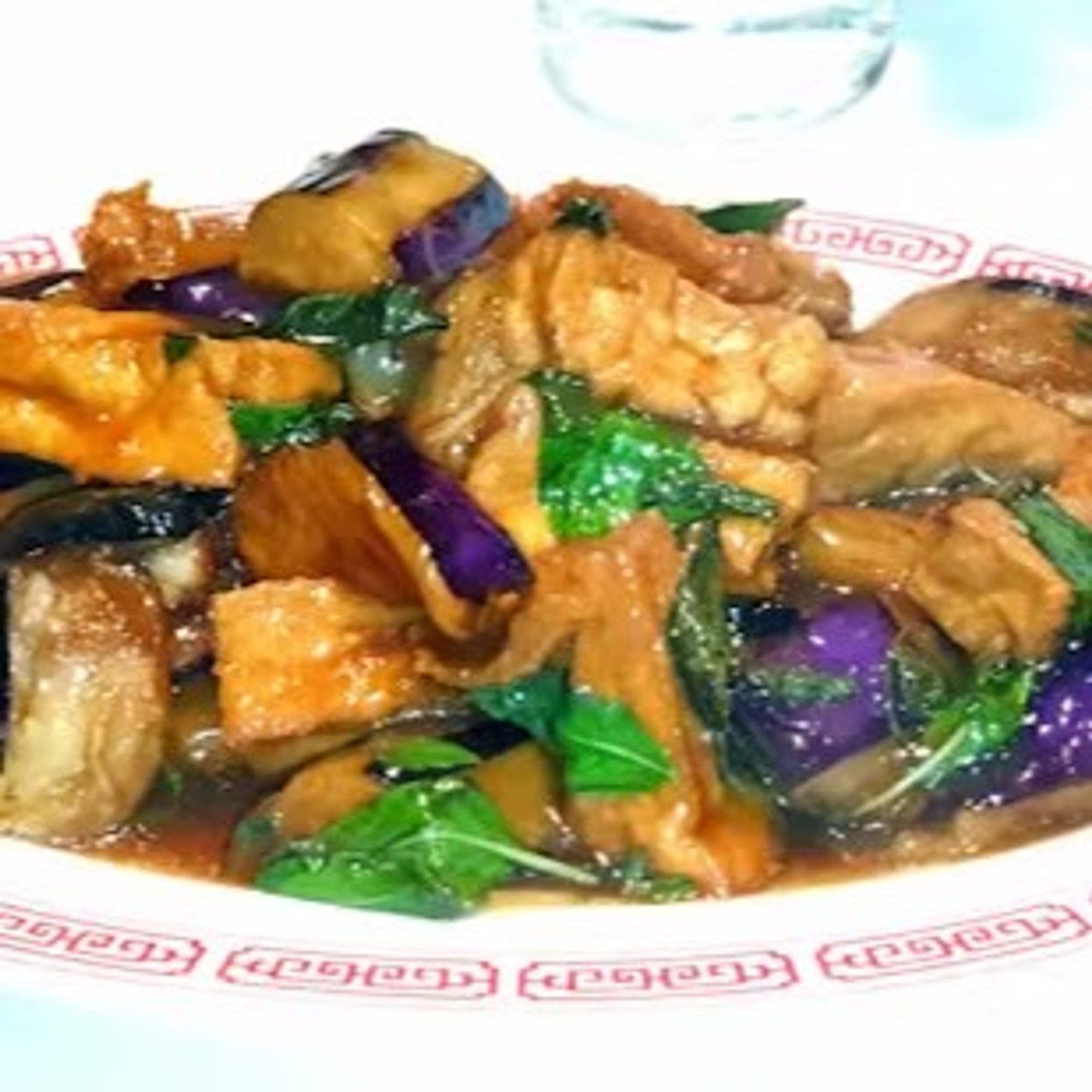 Eggplant with Tofu & Basil / 茄子豆腐