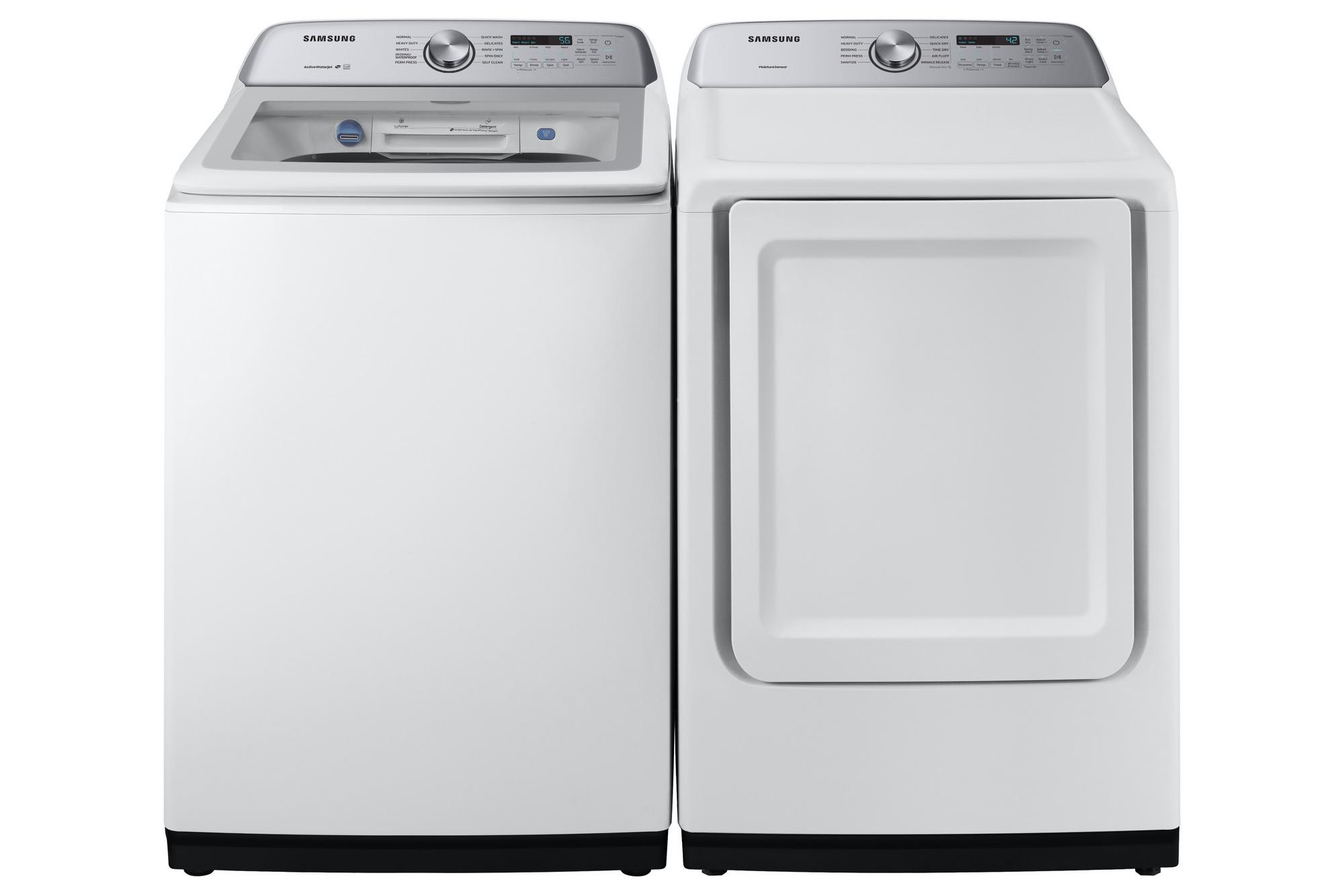 5.0 cu. ft. Energy Star Top Load Washer & 7.4 cu. ft. Electric Dryer