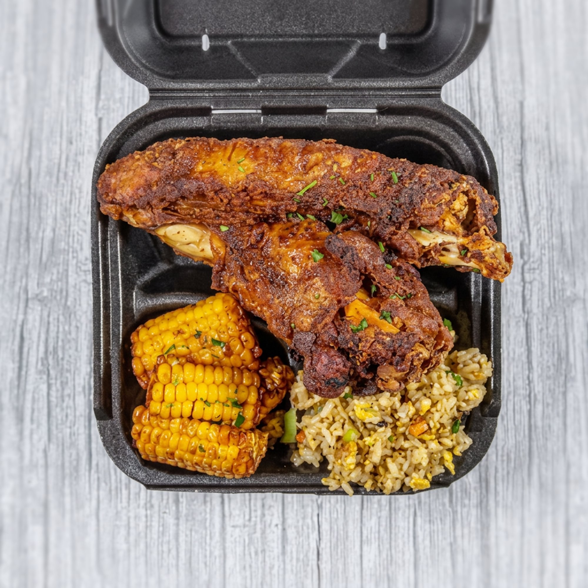 Fried Turkey Wing Dinner