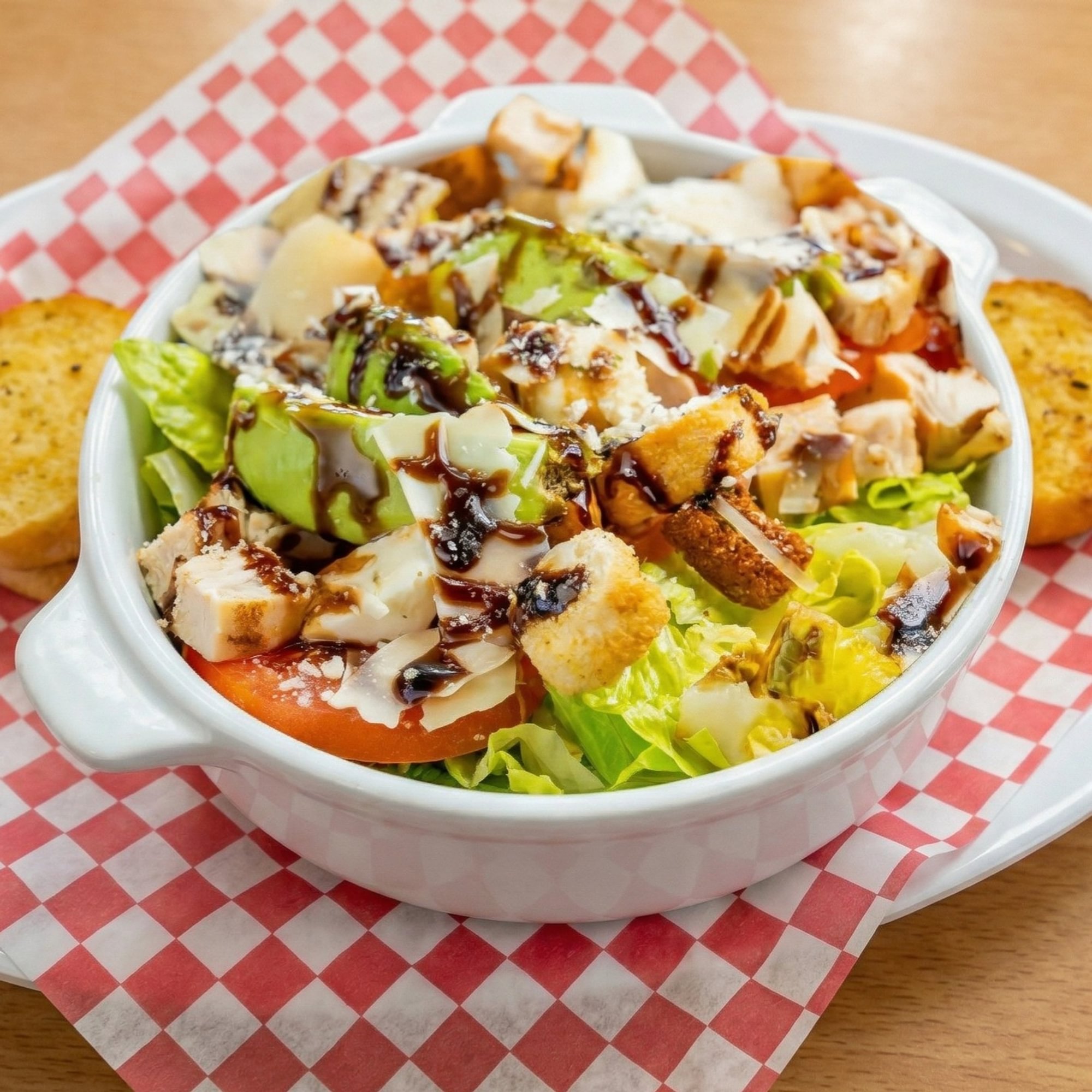Chicken Avocado Caprese Salad