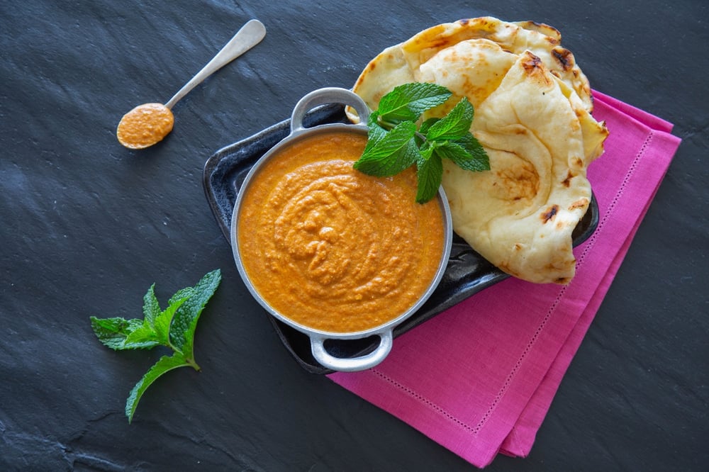 Naan & Masala Sauce | veg, contains egg