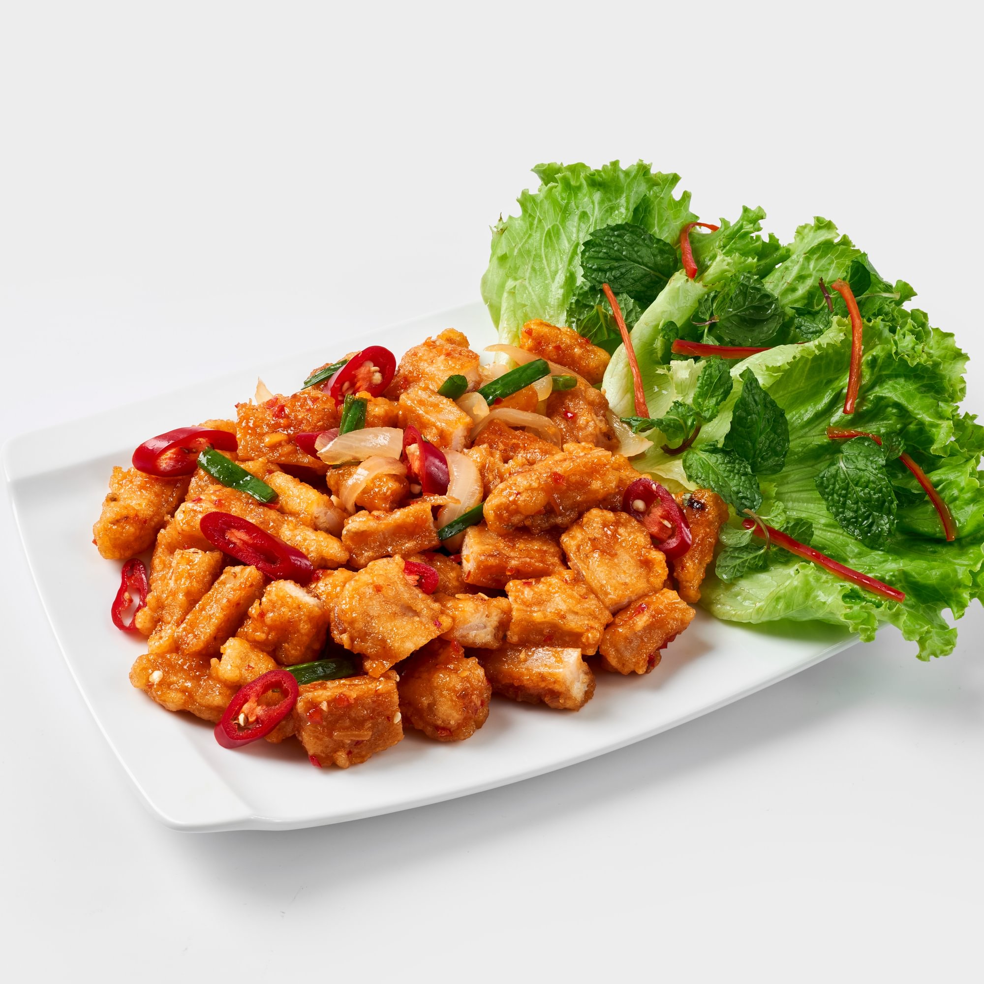 Sụn Gà Sốt Mắm Ớt - Crispy Chicken Cartilage with Chili Fish Sauce