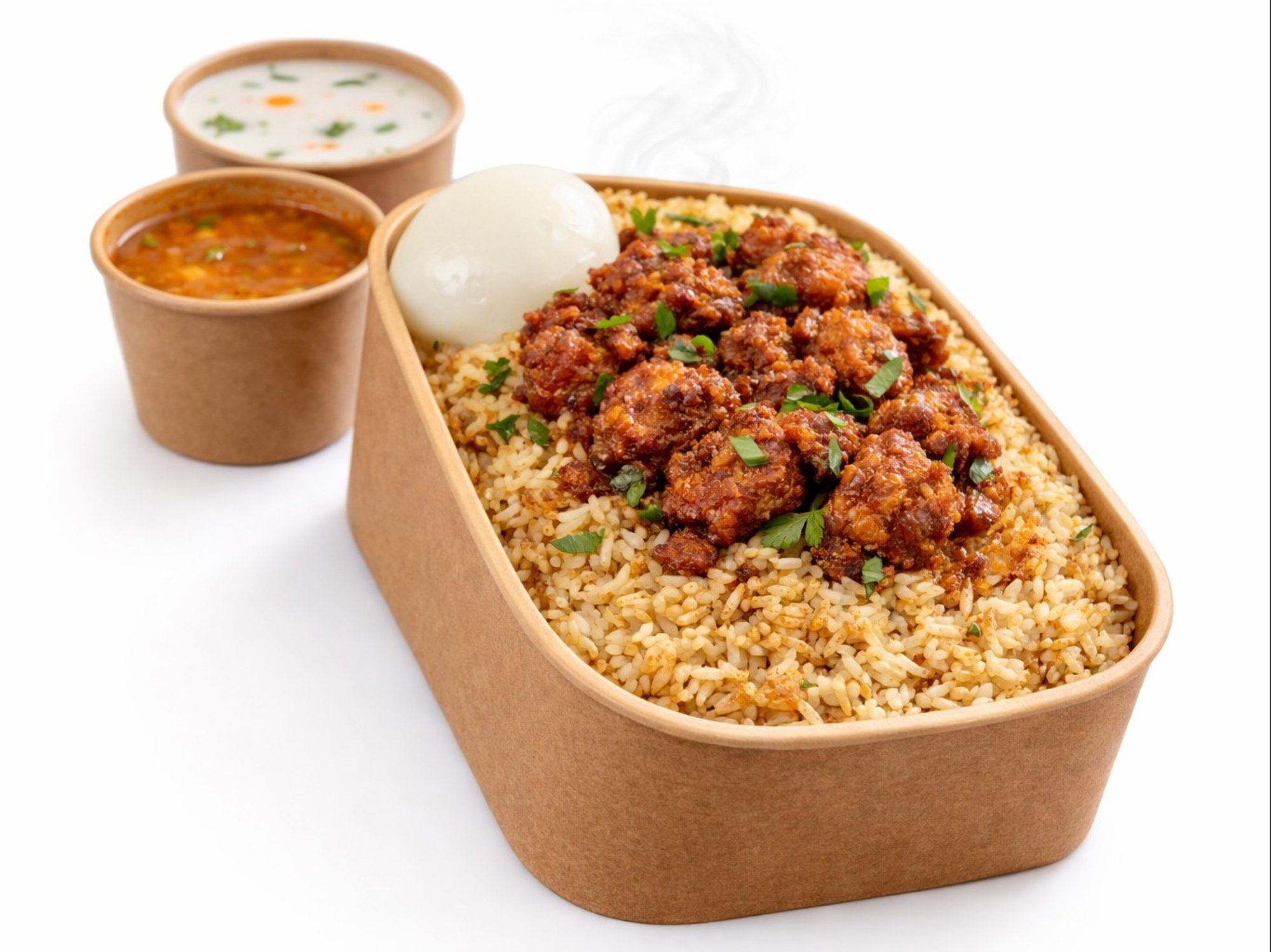 Chicken Fry Boneless Biryani