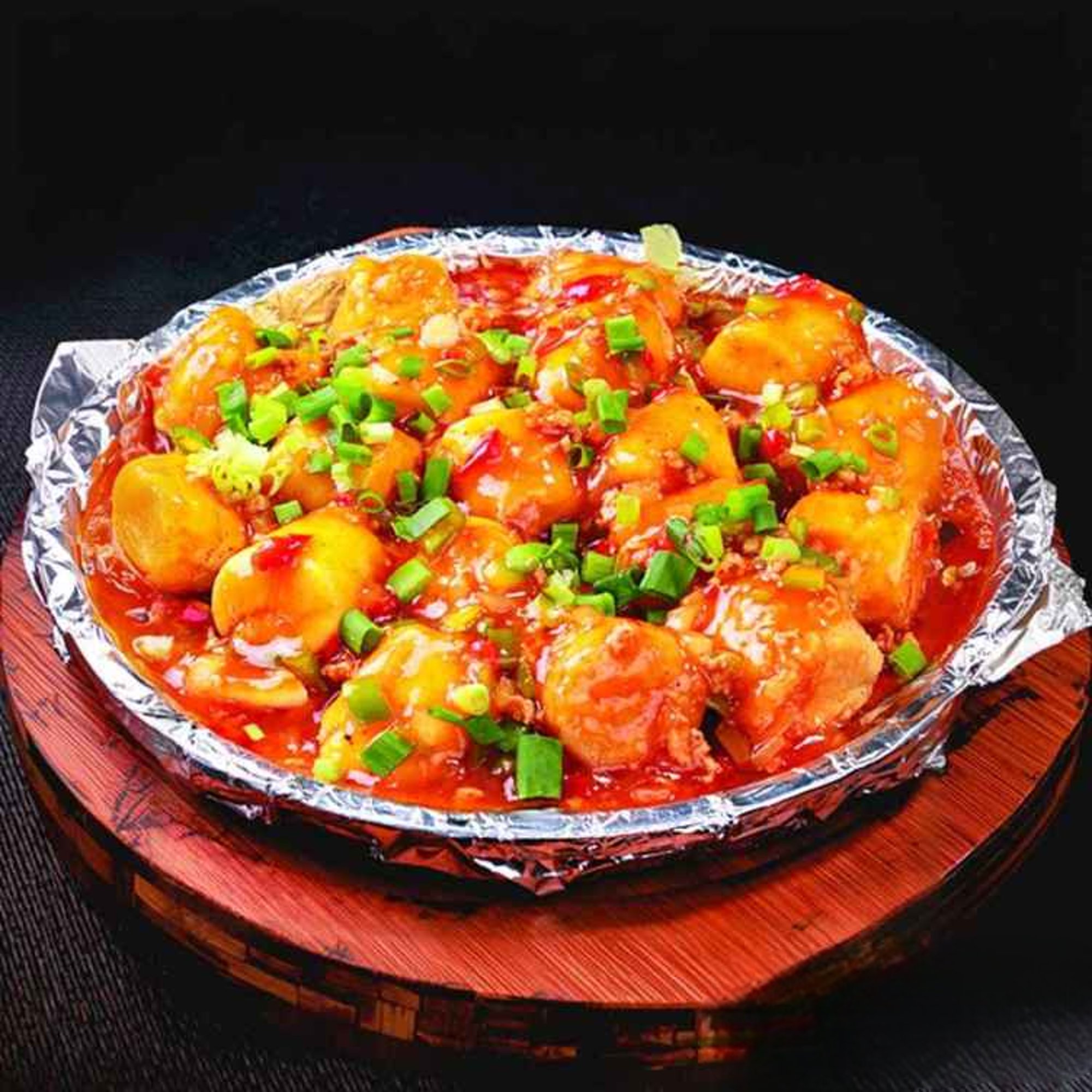 PK16. 紅燒玉子豆腐/Crispy Japanese Egg Tofu w. Pork in Oyster Sauce