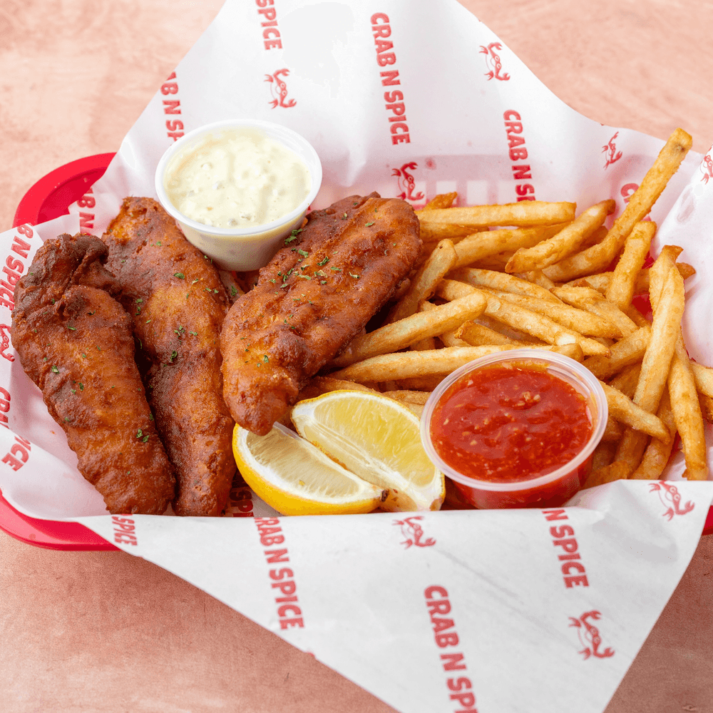 Cod fish with fries