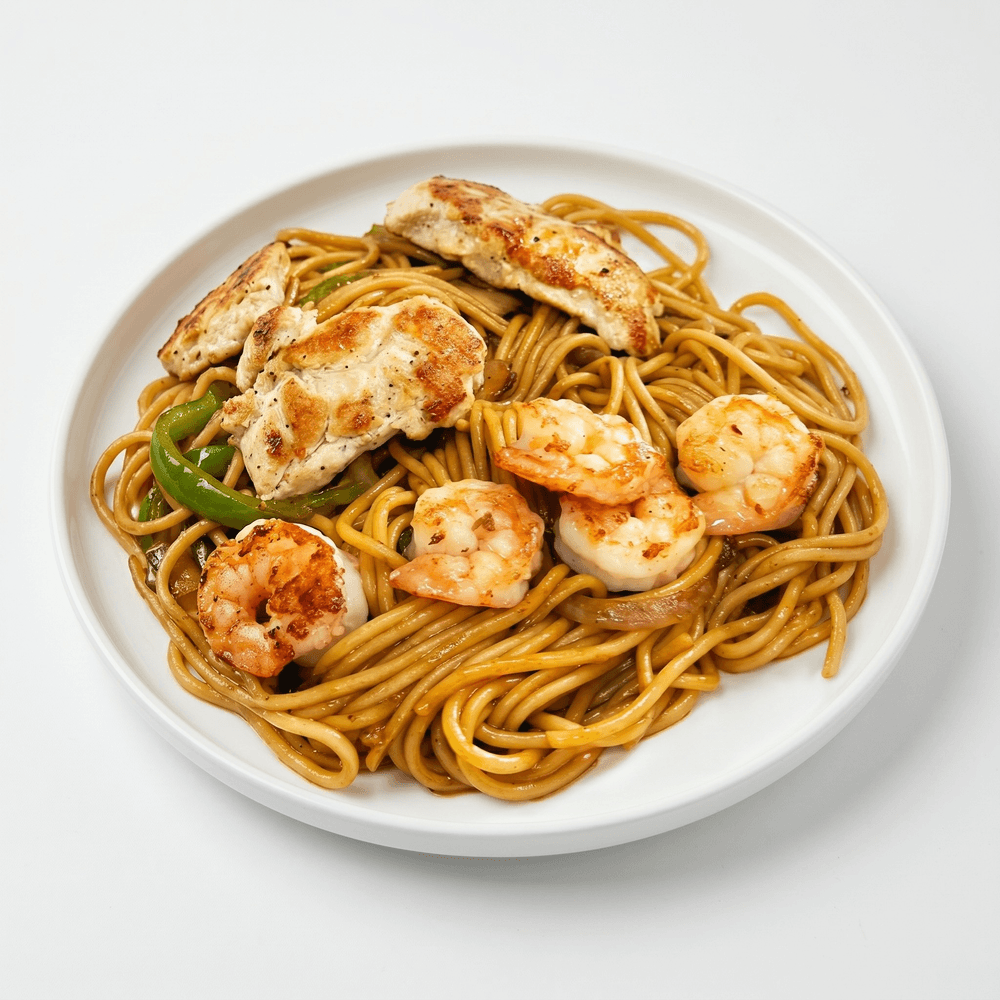 Shrimp Lo Mein (Spaghetti)