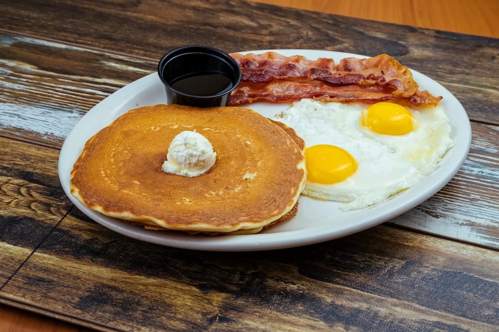 Two Eggs and Pancakes