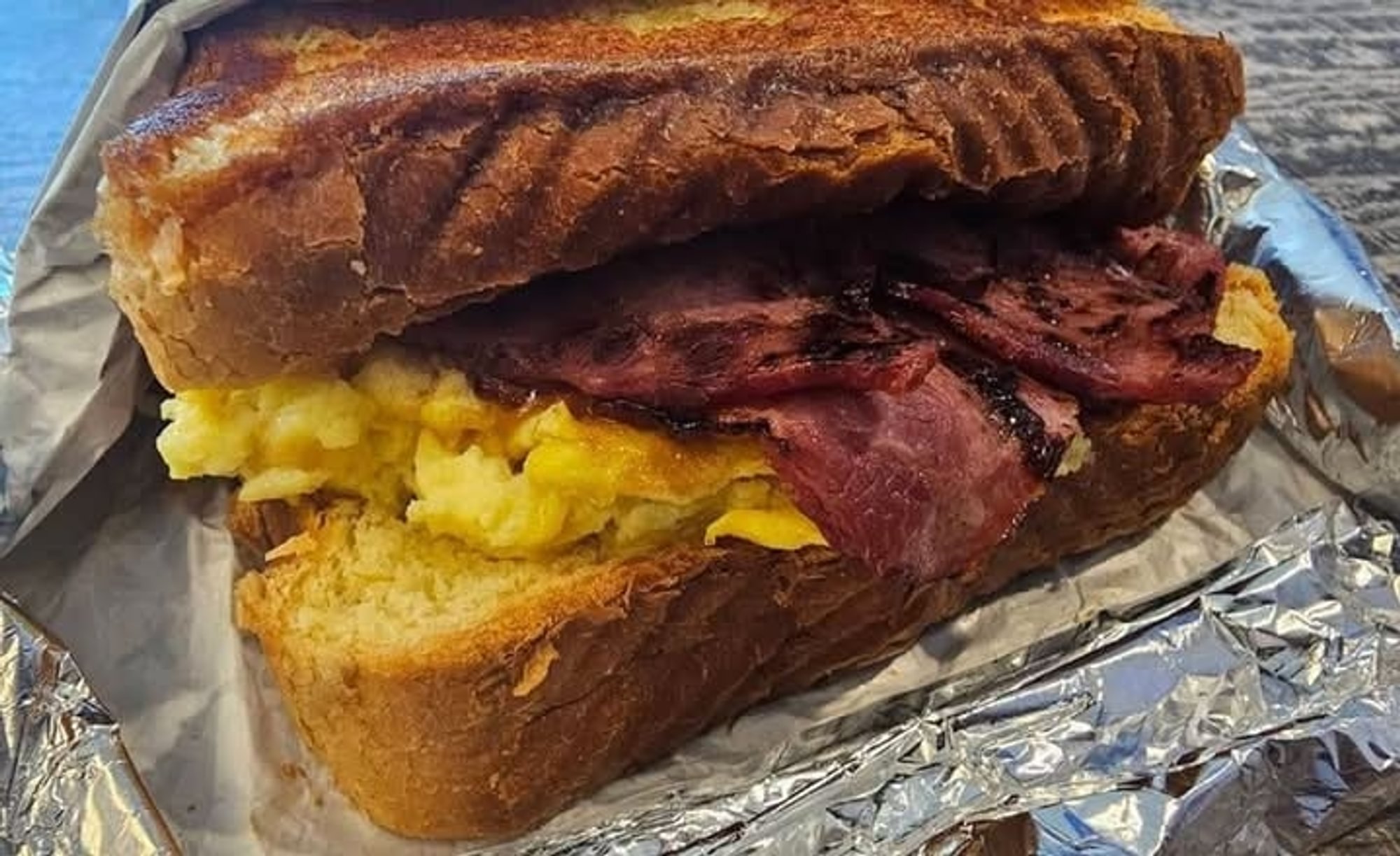 Turkey Bacon Egg & Cheese Drop Sandwich