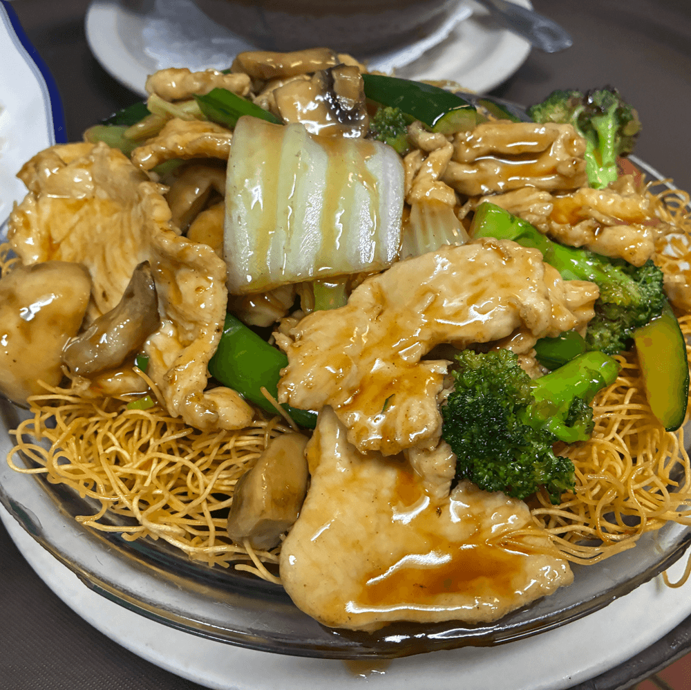 Chicken Pan Fried Noodles