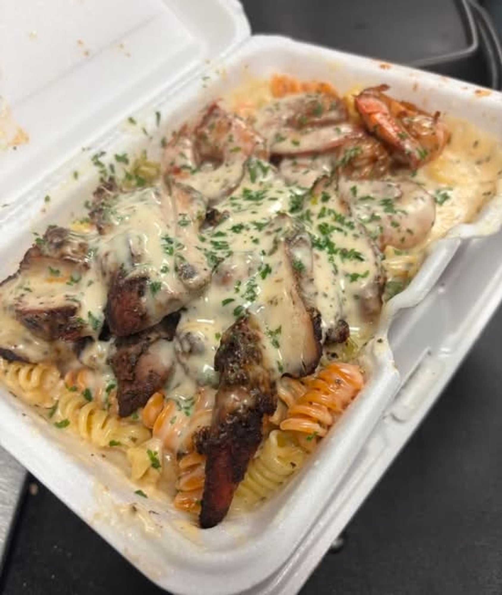 Chicken and Shrimp Pasta
