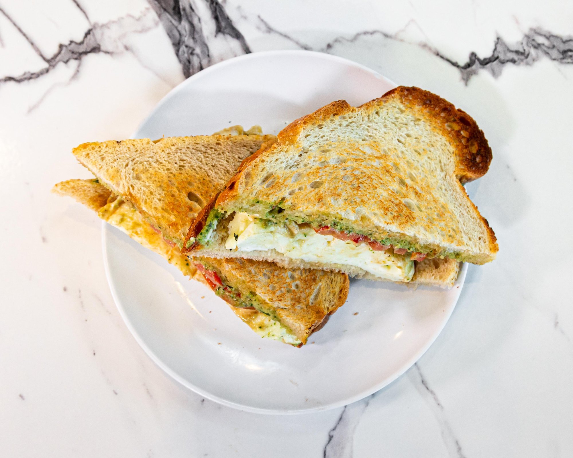 Ricotta- Egg White Sandwich