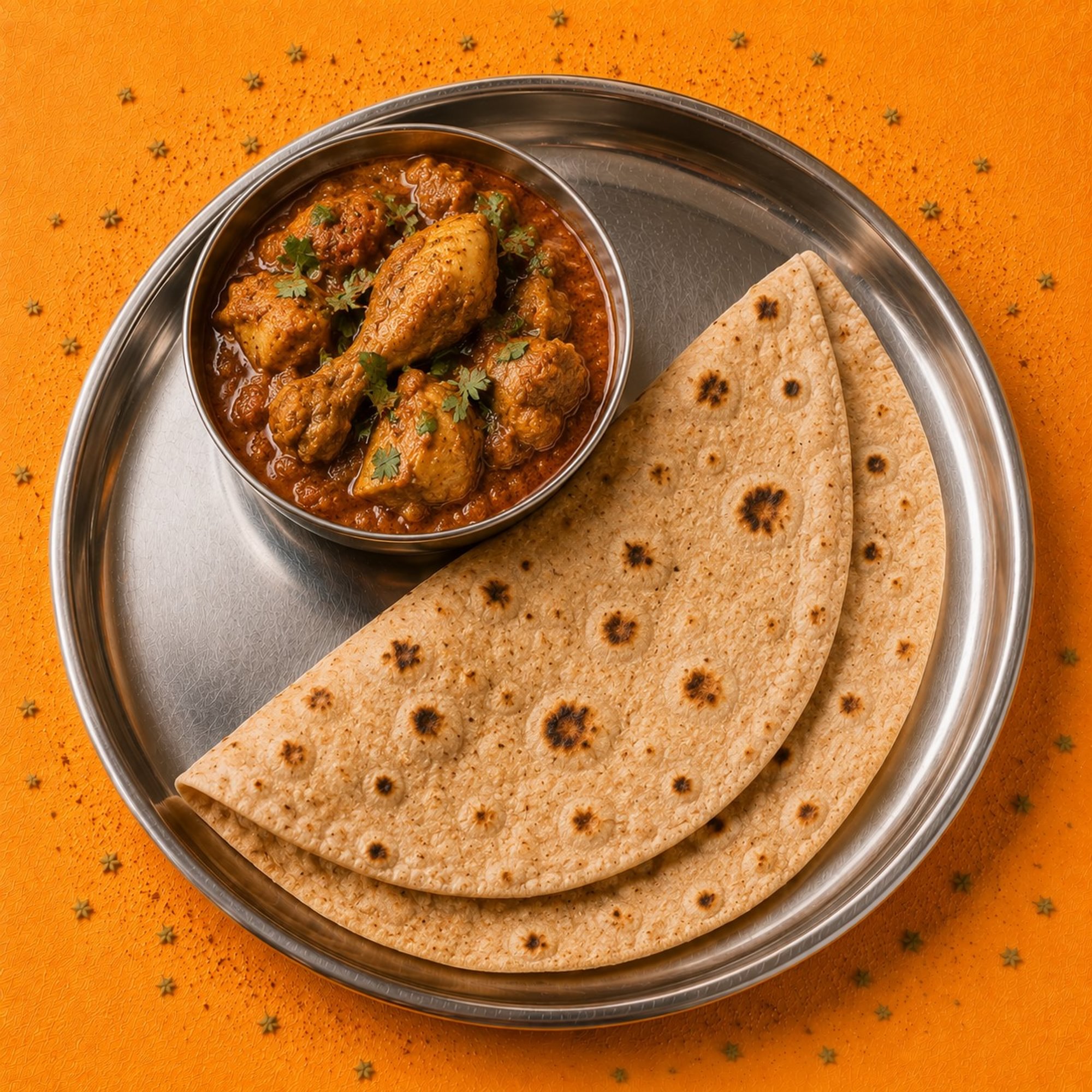 Chapathi with Chicken Curry