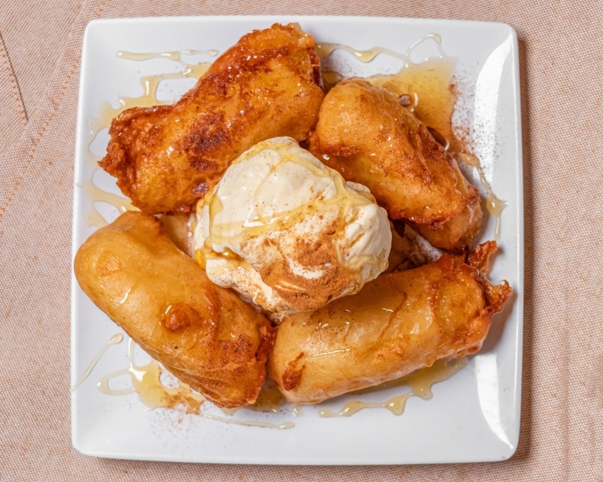 Fried Banana and Ice Cream
