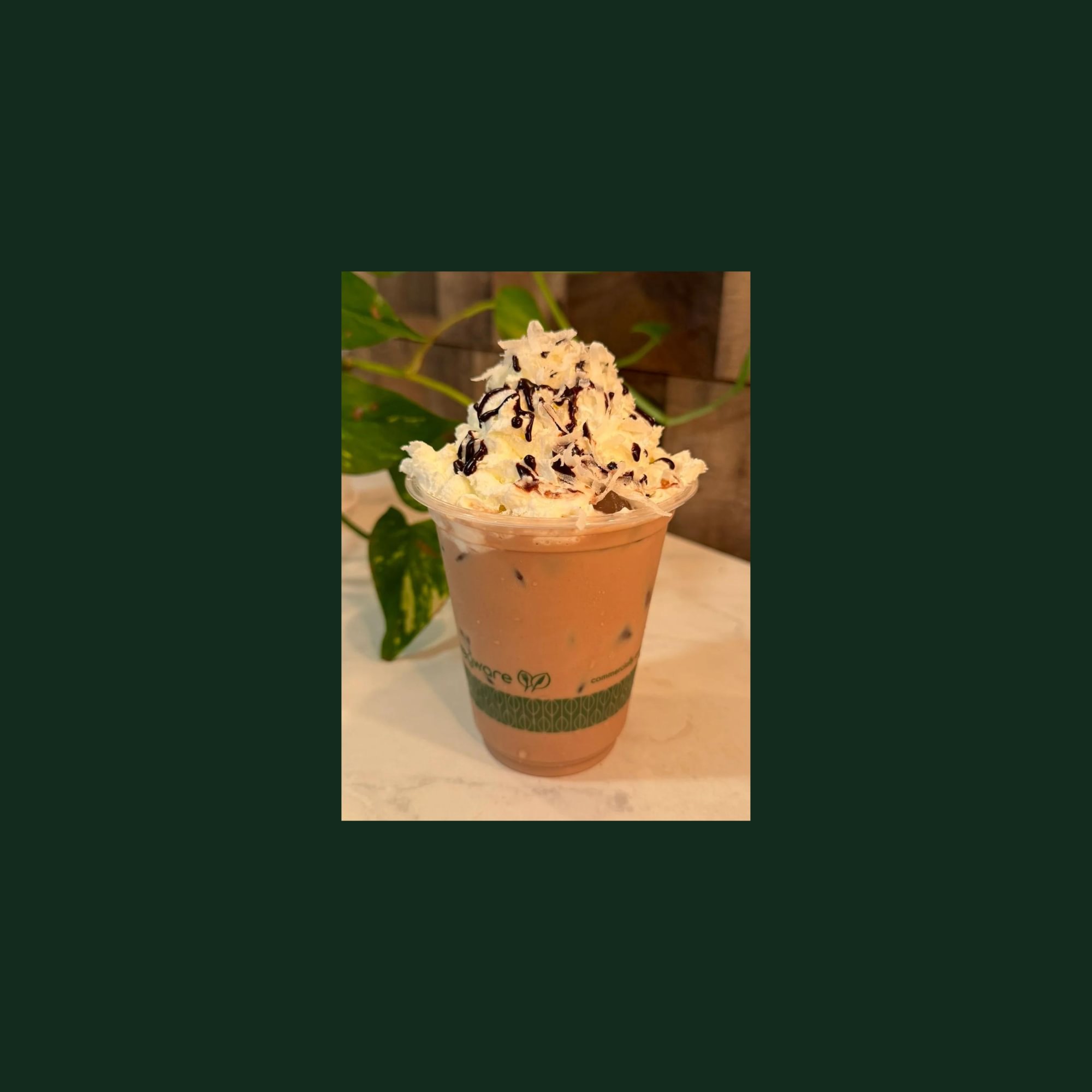 Coconut mocha latte