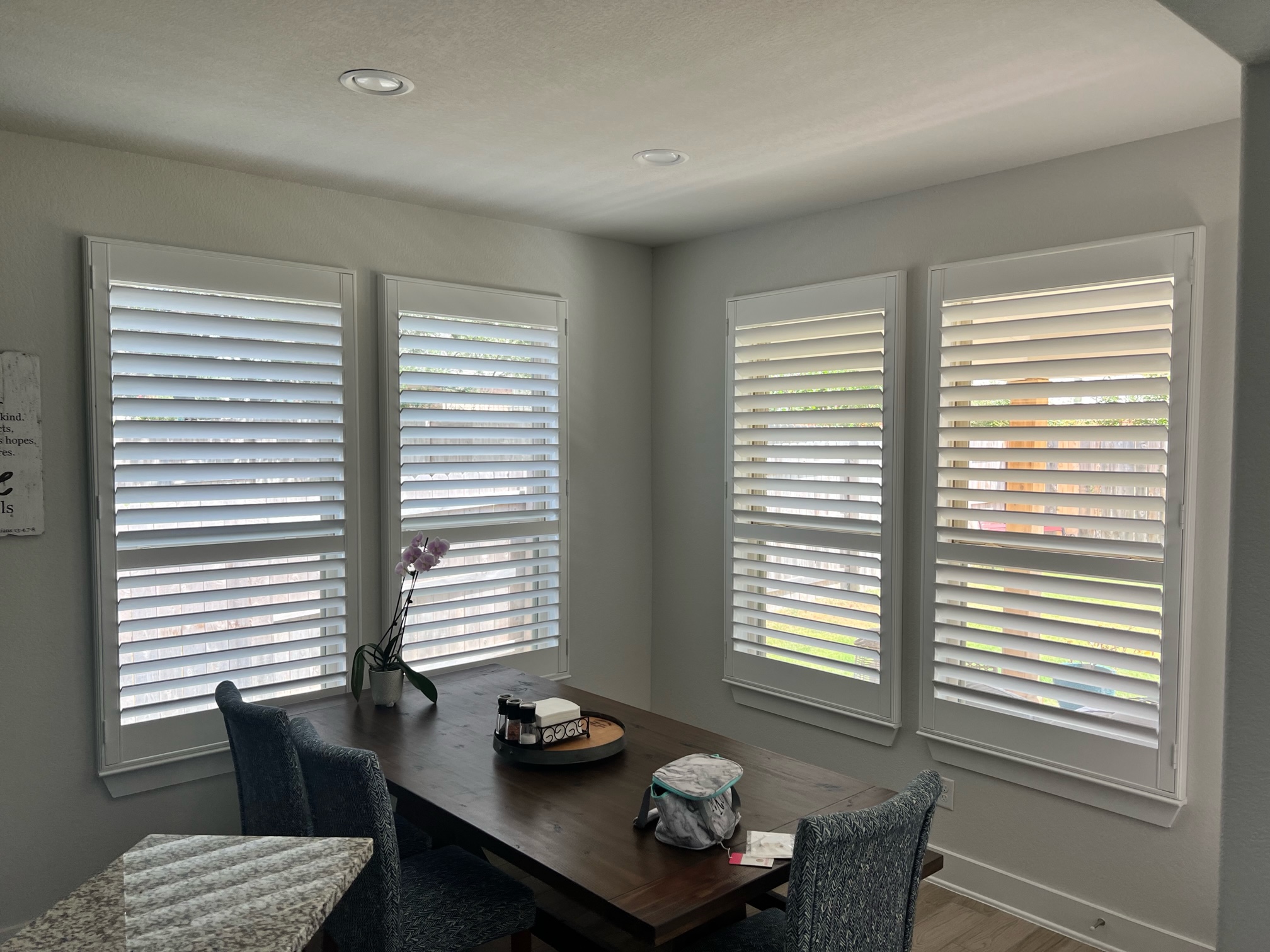 3.5 inches louver plantation shutter for office room in Georgetown