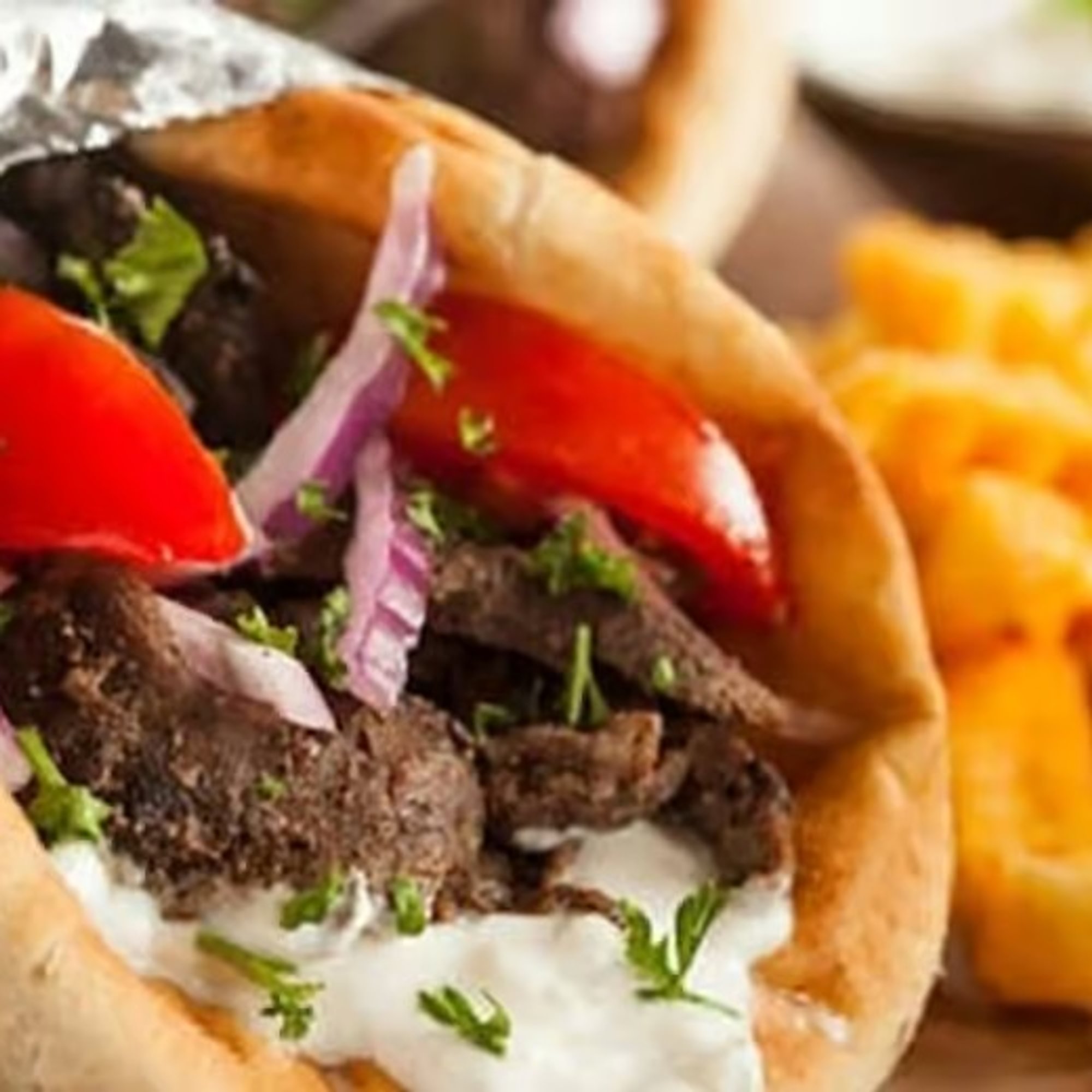 Combo #10: Lamb or Chicken Gyro