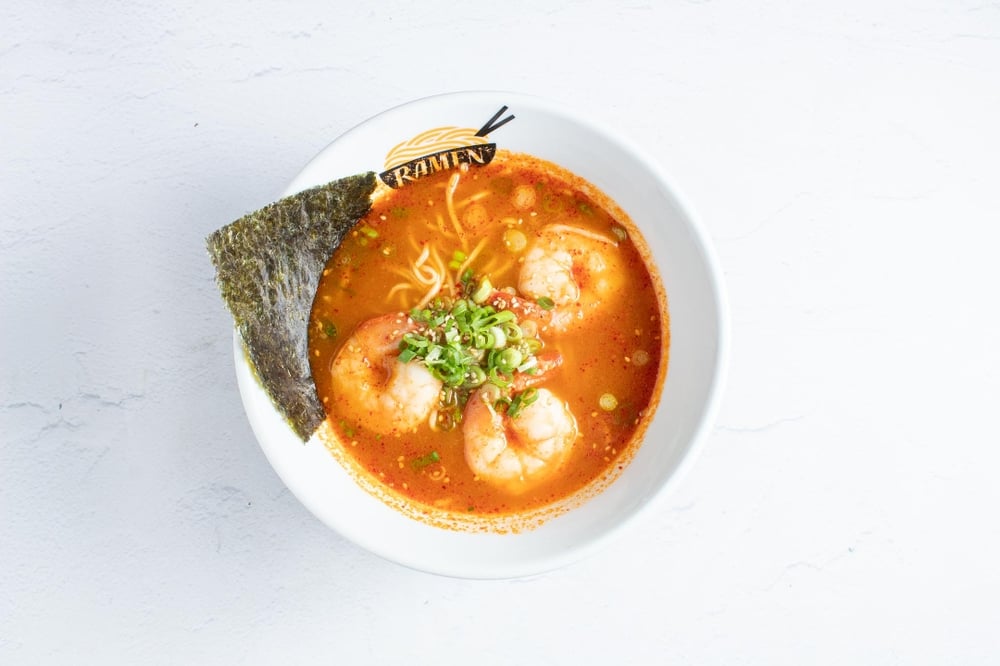 Tom Yum Shrimp Ramen