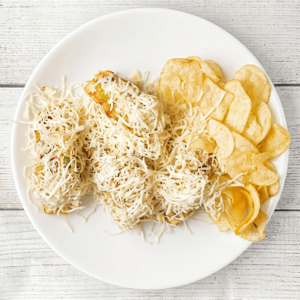 Vegetable Club Cheese Sandwich