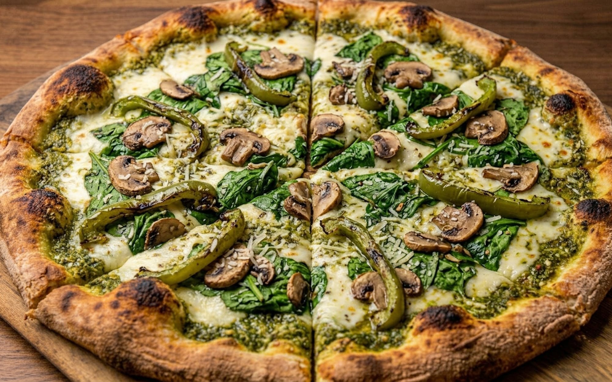 Pesto Veggie Pizza
