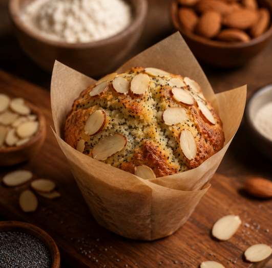 Almond Poppyseed Muffin