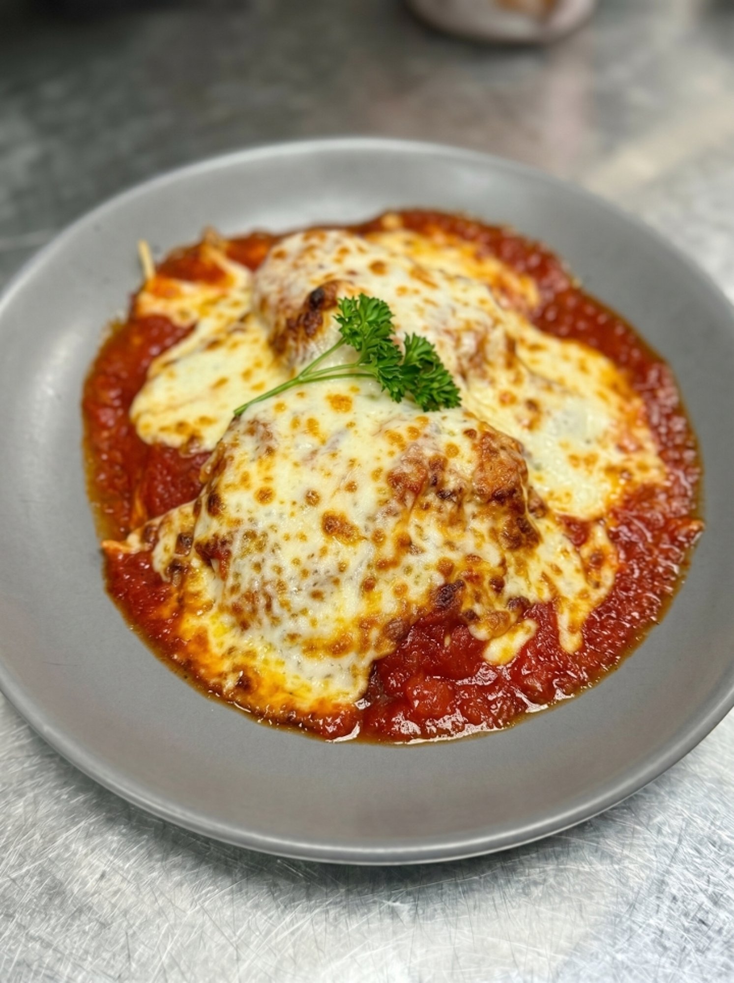 Chicken Parmesan w/ Spaghetti