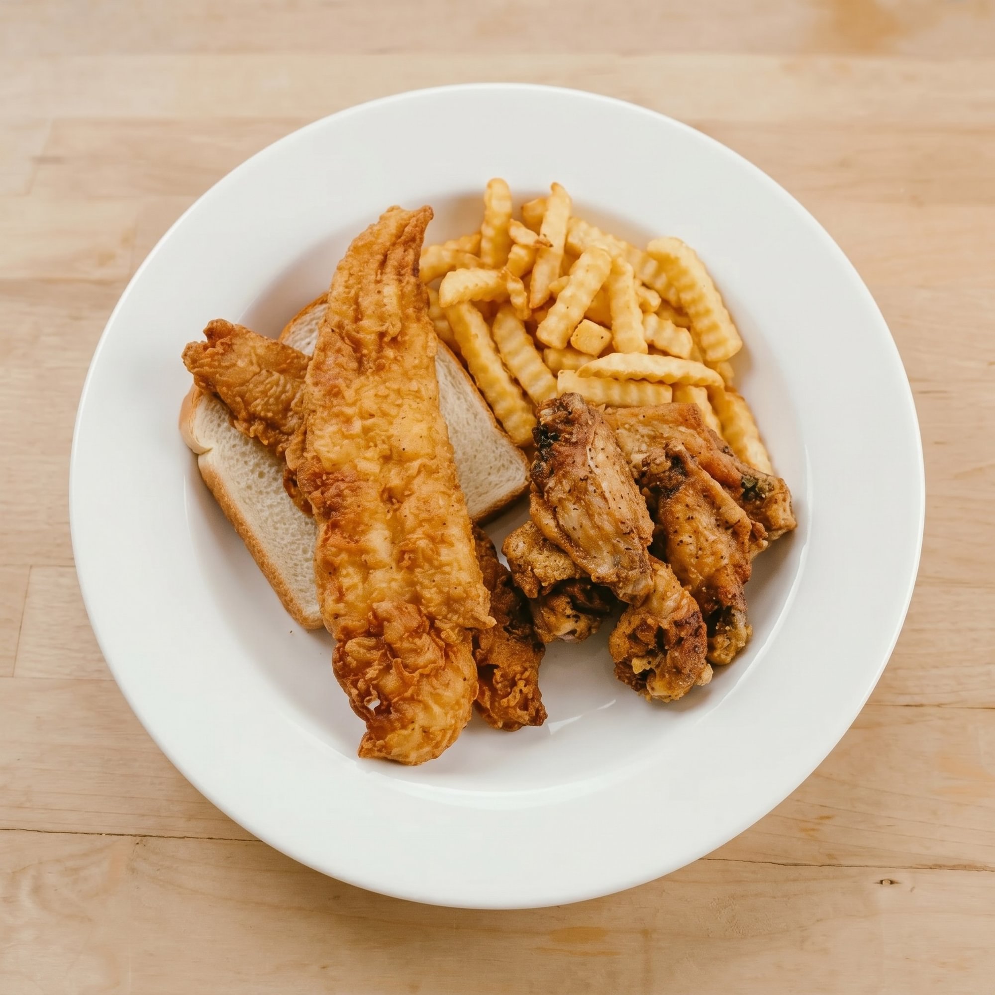 Fried Fish and Wing Combo