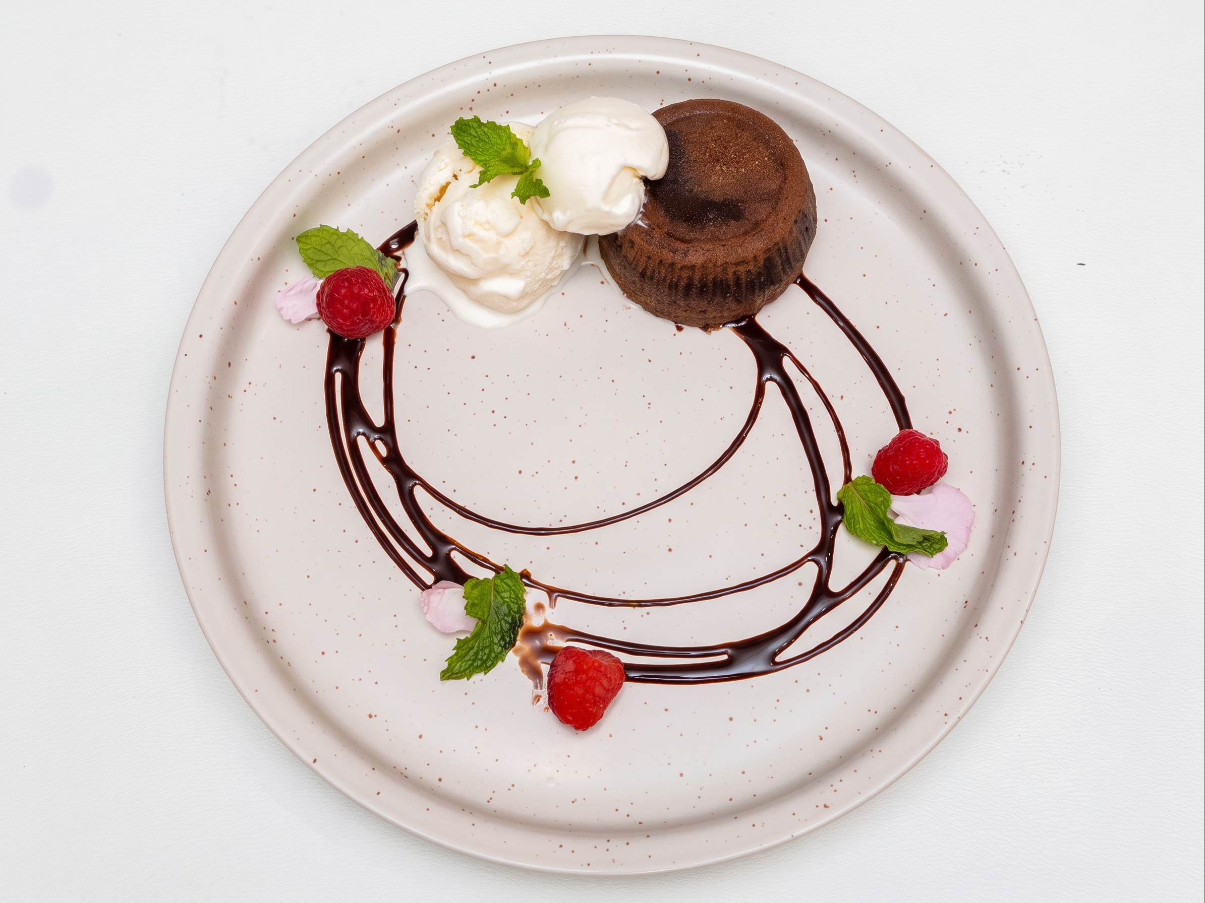 Hot Chocolate Lava Cake with Vanilla
