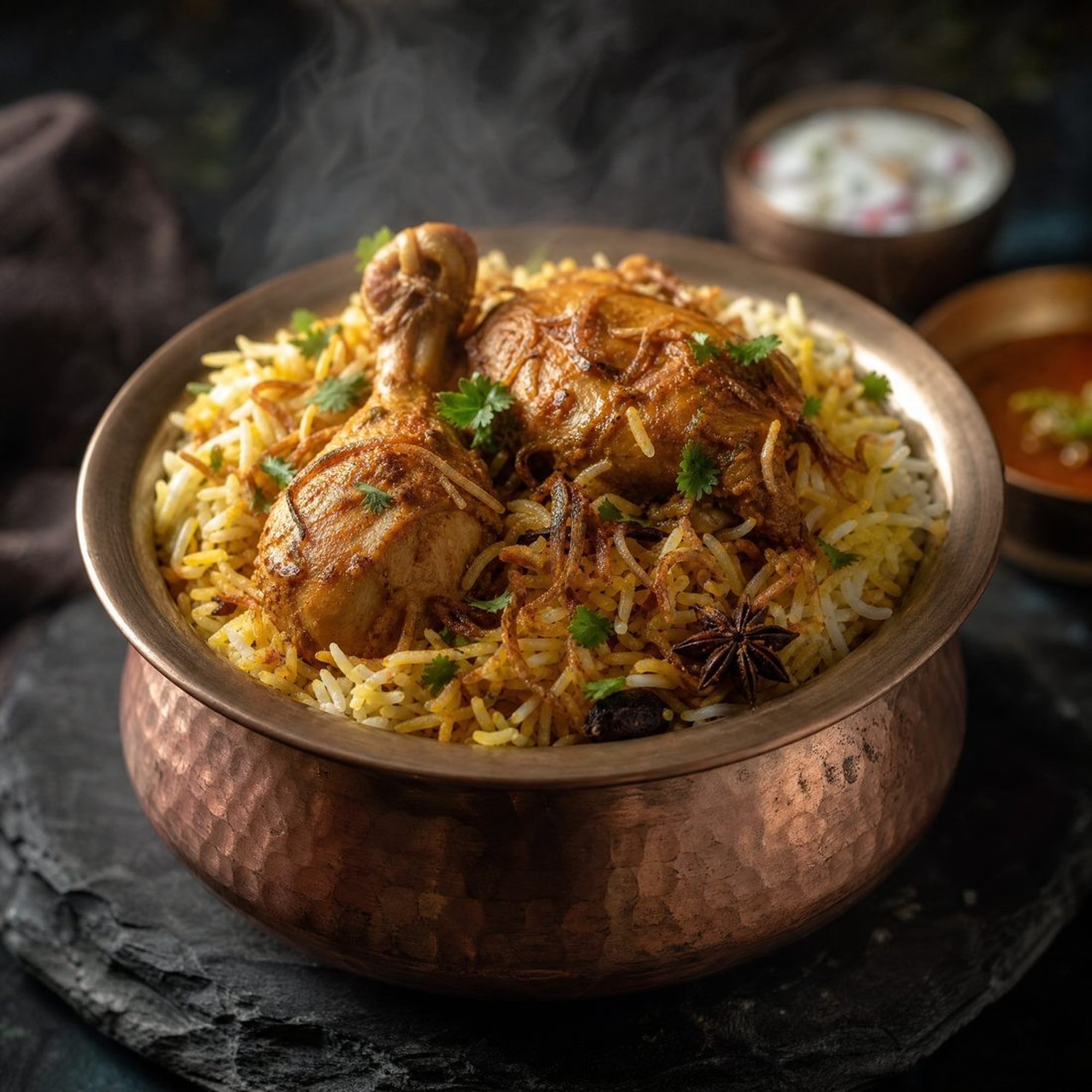 Hyderabadi Chicken Dum Biryani