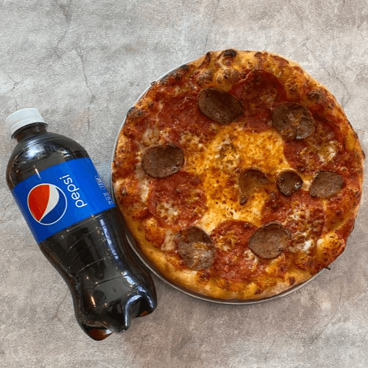 Personal 10" 2 topping + drink