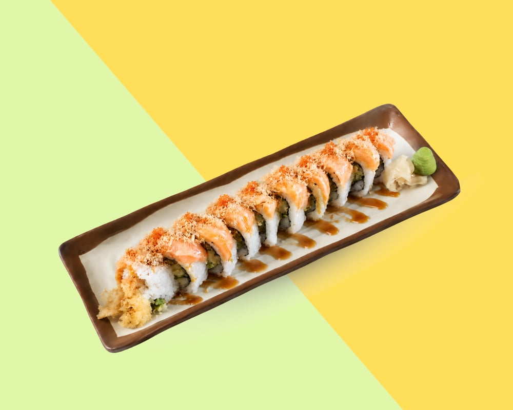 Golden Salmon Tempura Roll