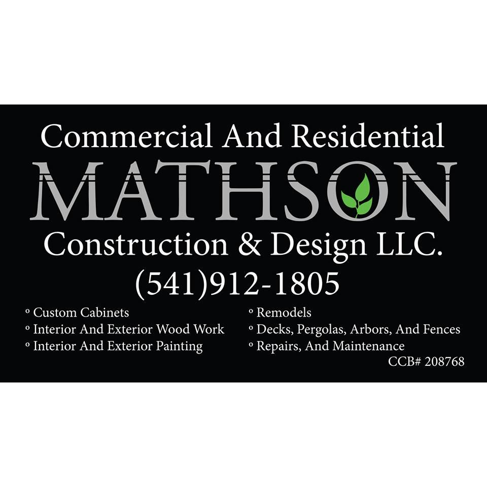 Mathson Construction &amp; Design Logo
