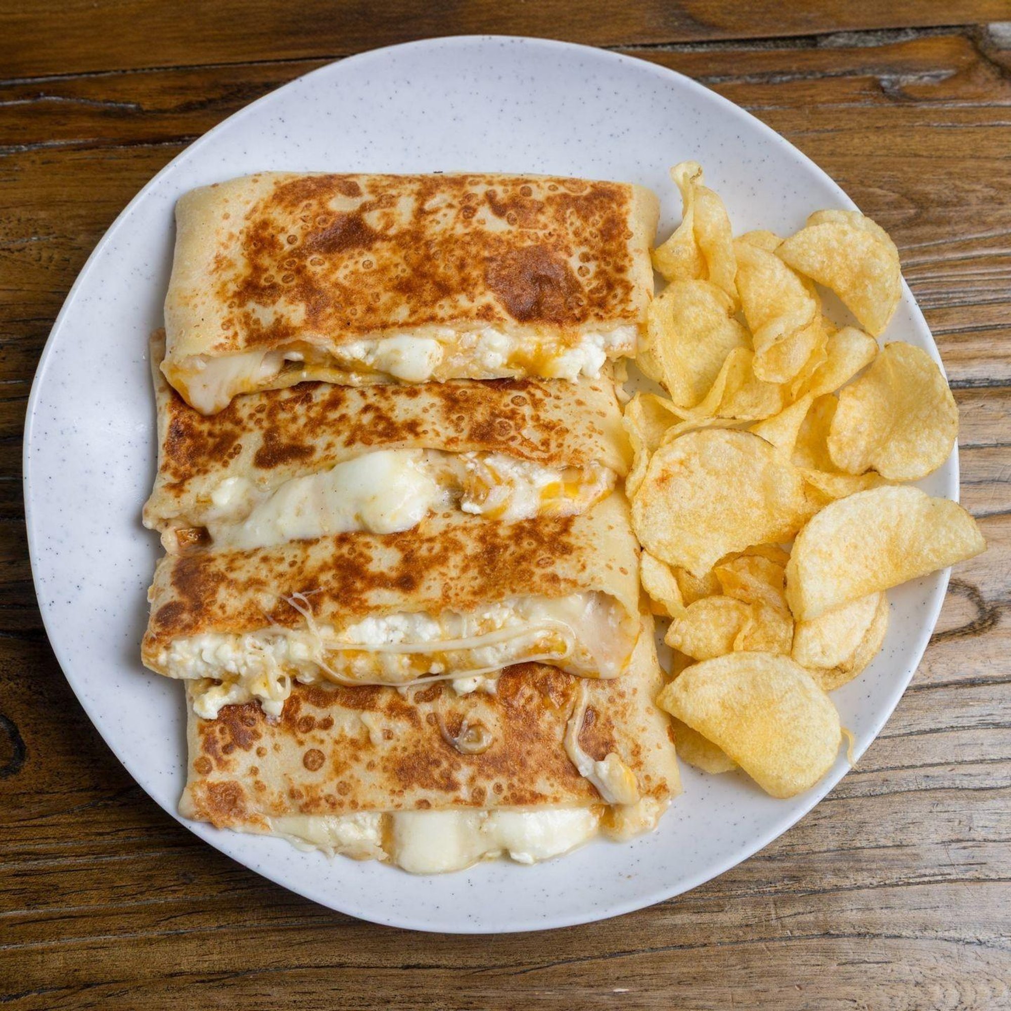 Mediterranean Cheesy Crêpe
