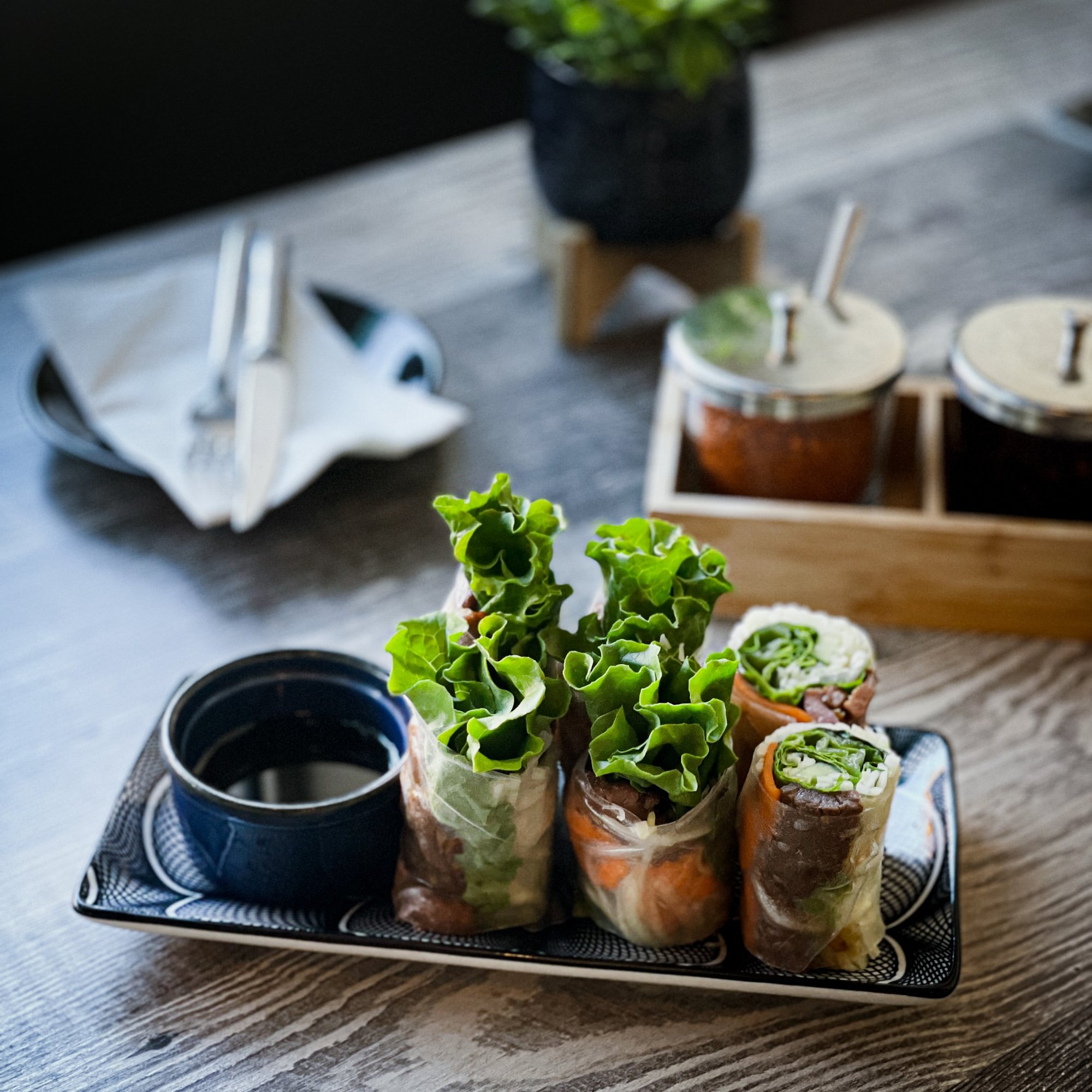 Green Papaya Beef Rolls