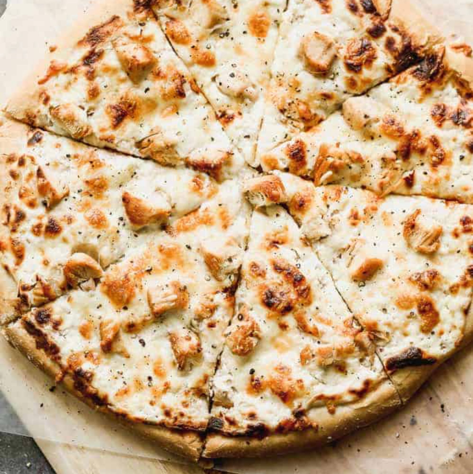 Chicken Alfredo Pizza