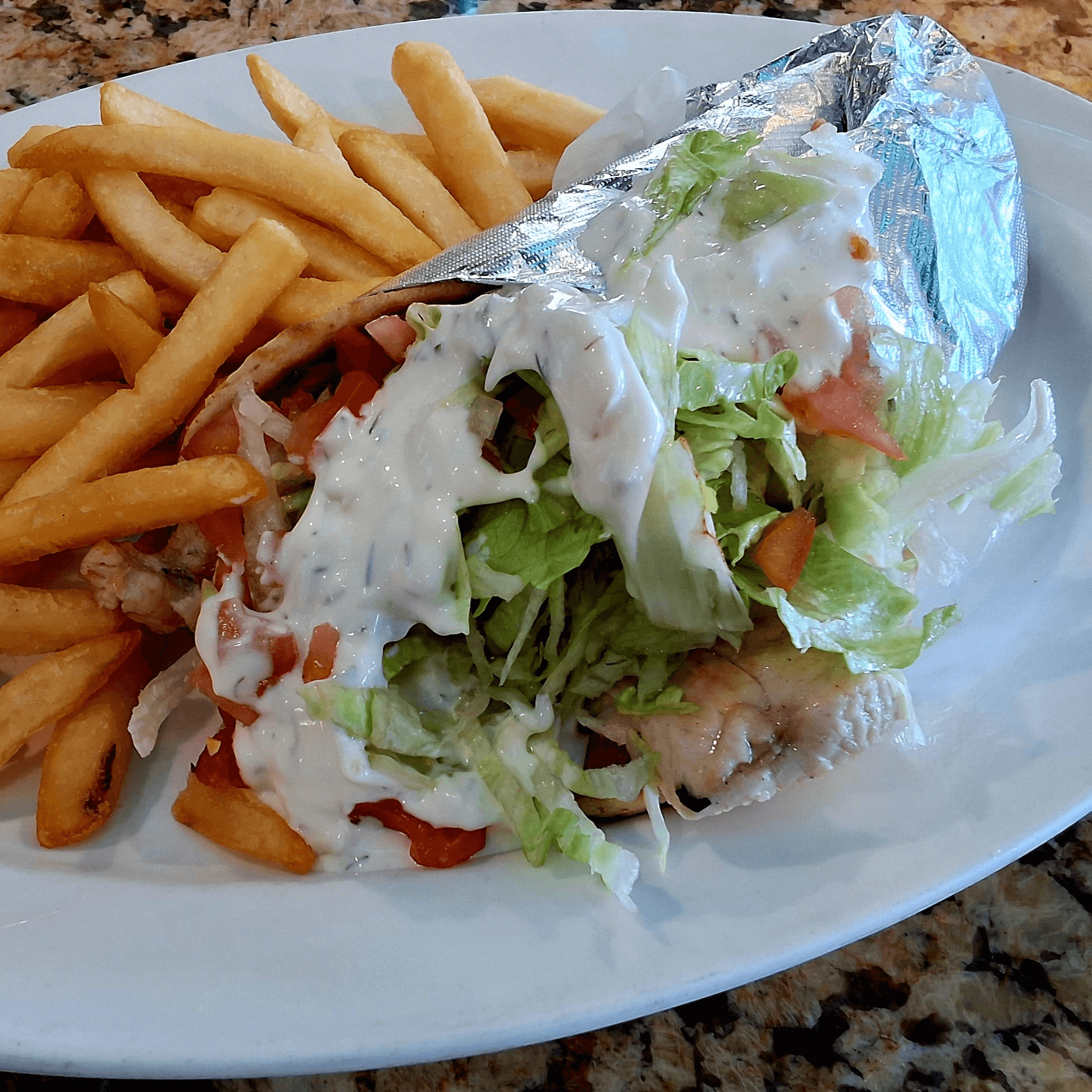 Chicken Souvlaki Sandwich