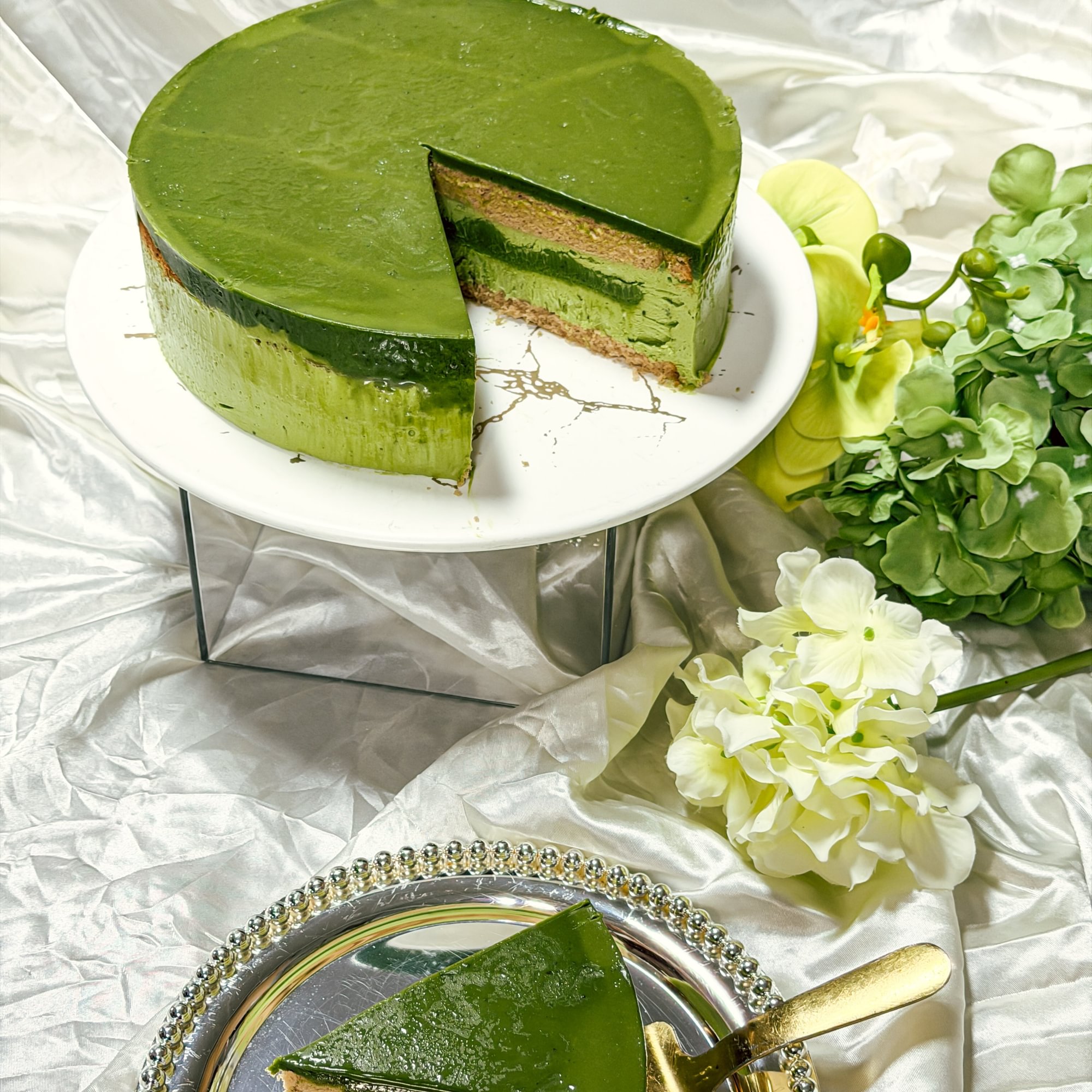 Matcha Nama Chocolate Cake| 8" 五重厚抹慕斯蛋糕8寸