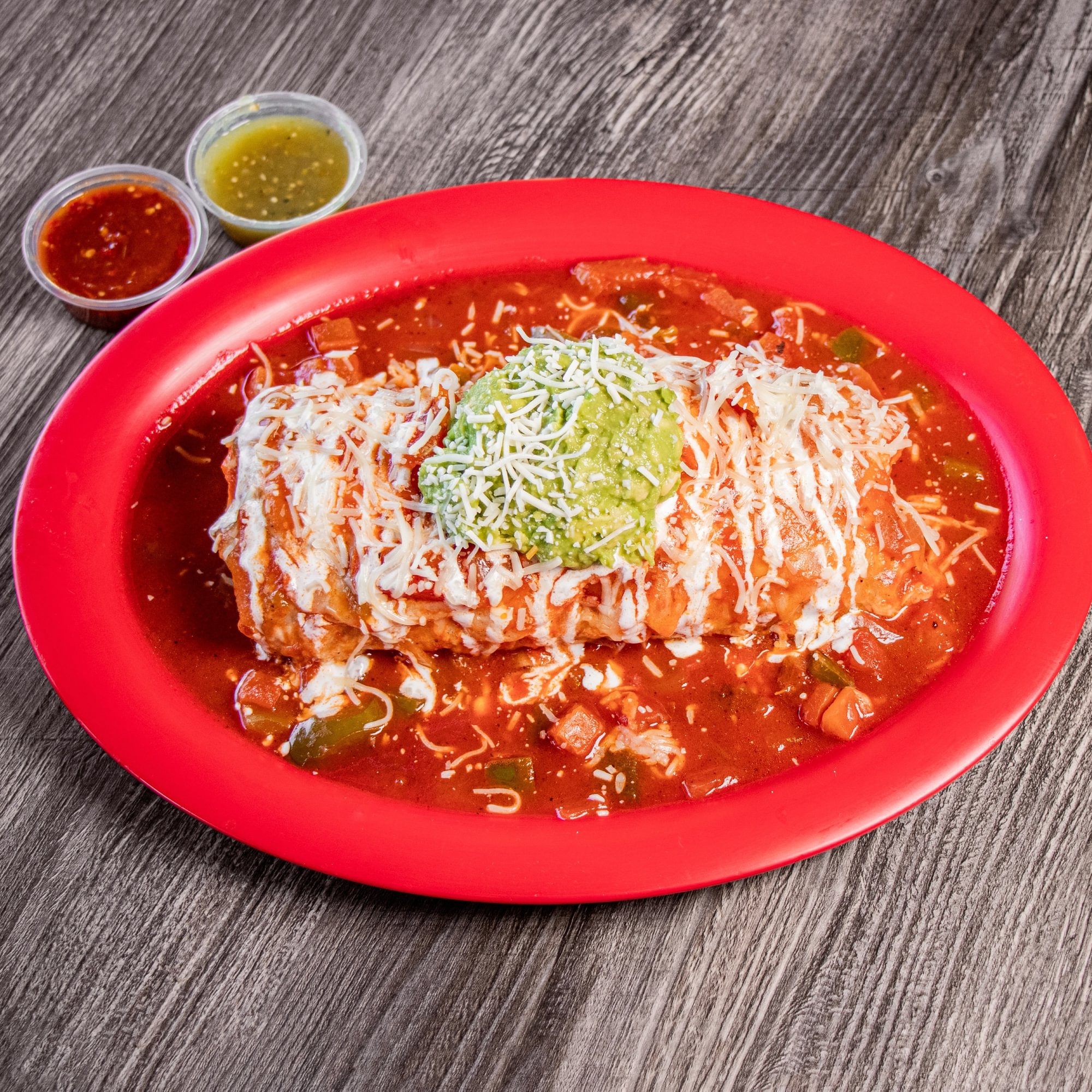 Wet Style Chile Colorado Burrito