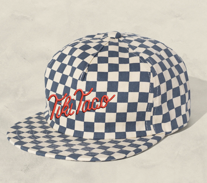 GREY CHECKERED HAT