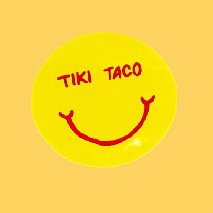 TIKI SMILEY STICKER