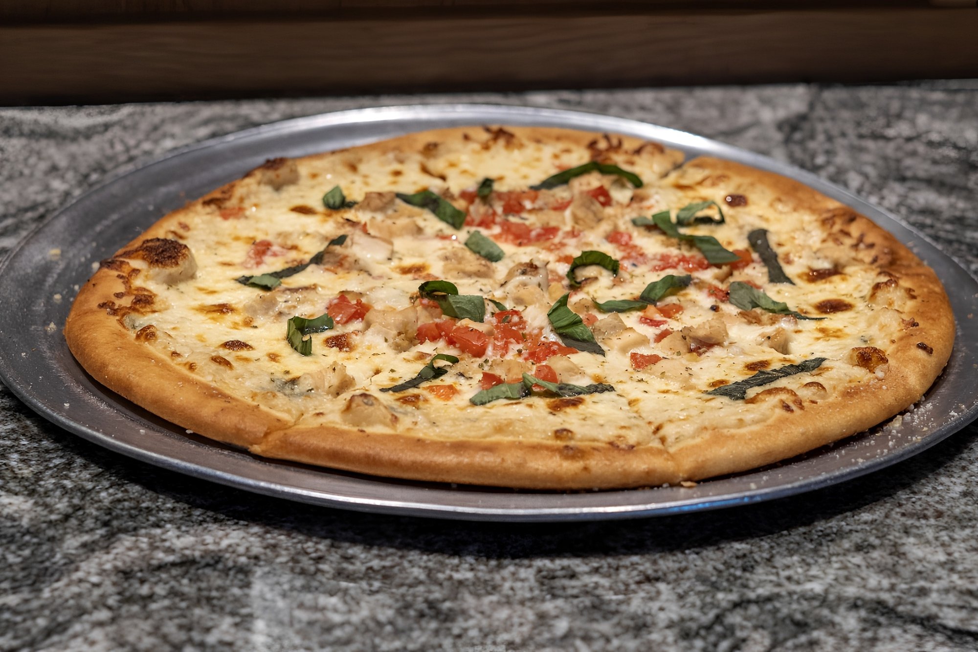 Chicken Alfredo Pizza