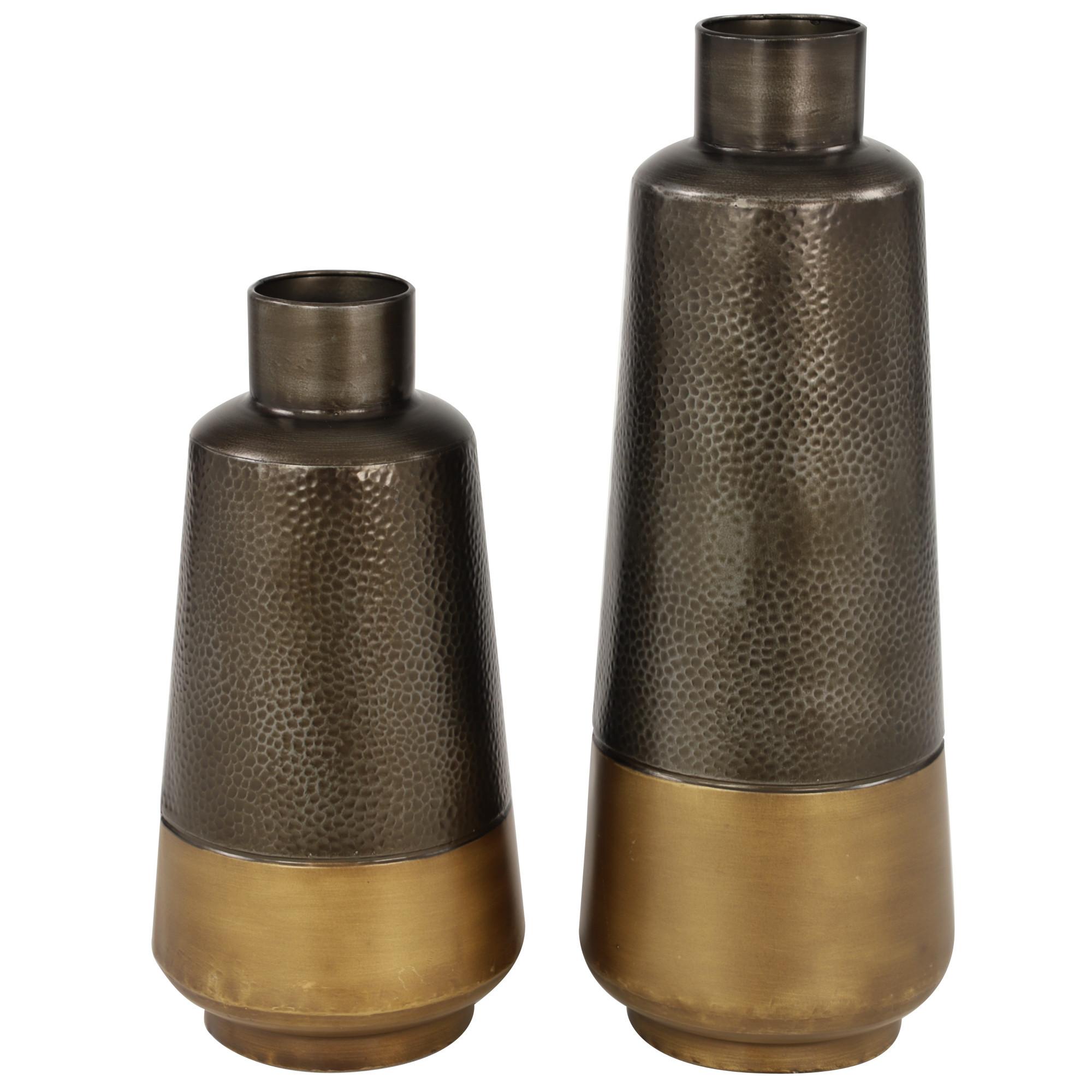 15" Metal Vase S/2 20"