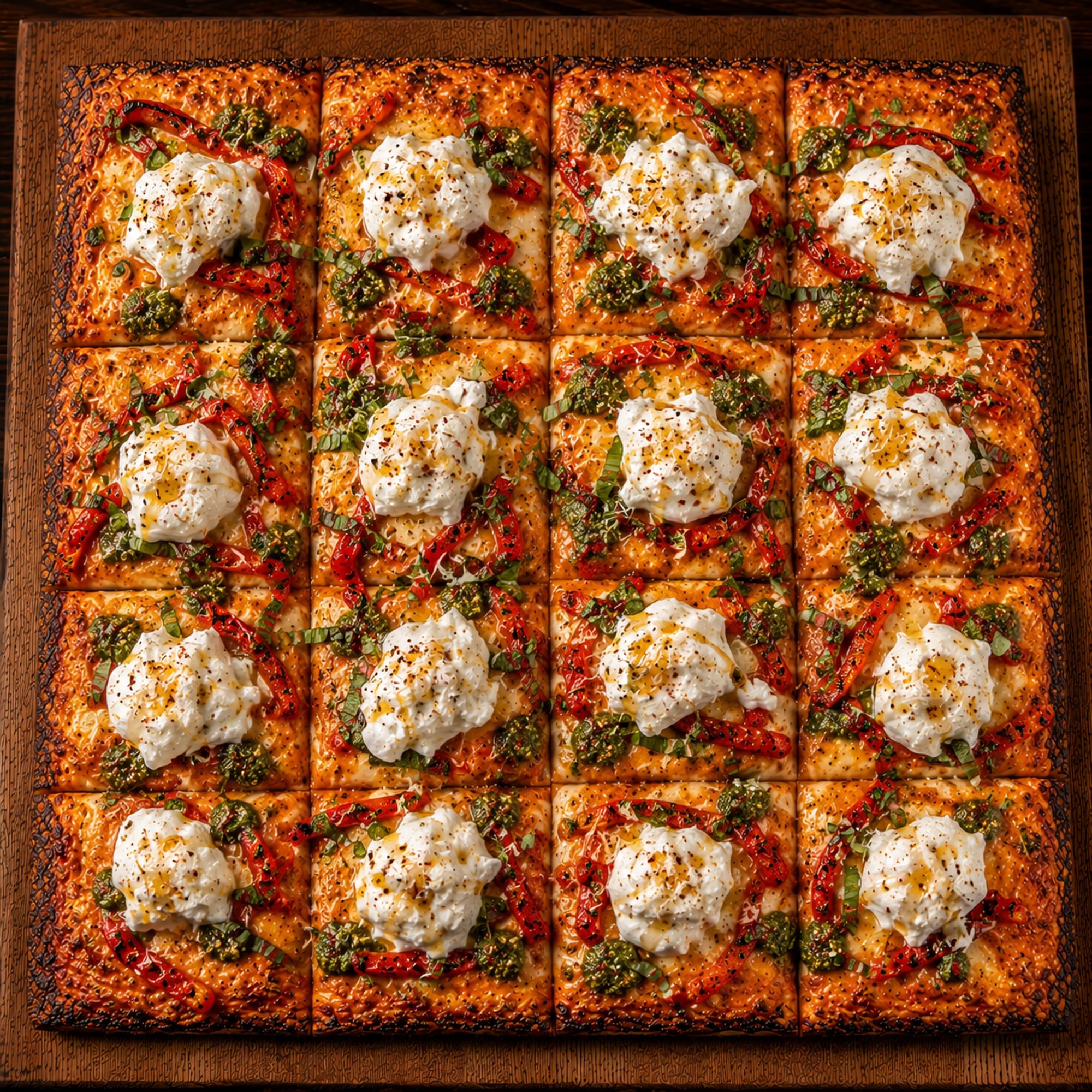 Grandma Spicy Vodka & Burrata Pizza