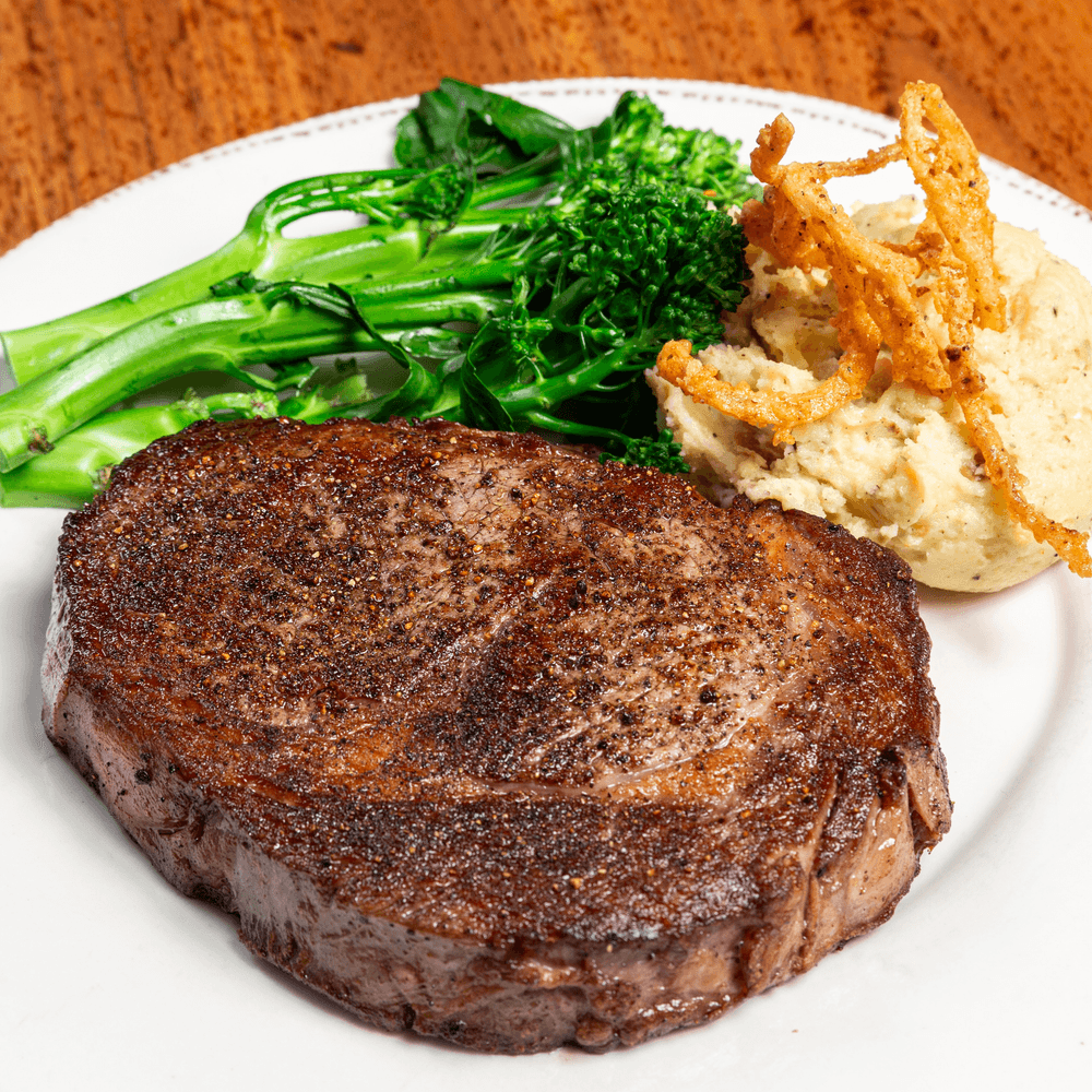 Double-Aged Iron Skillet Ribeye