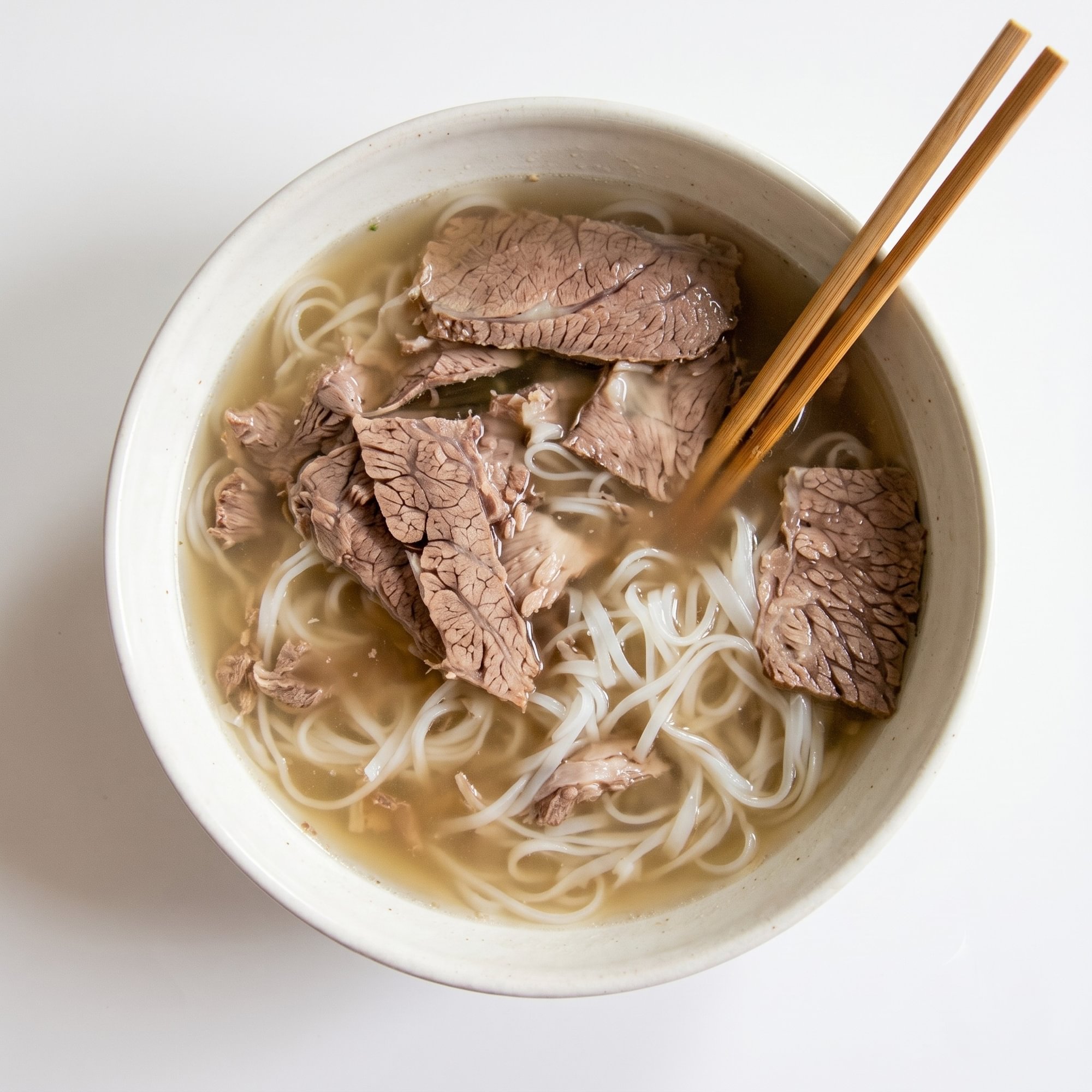 Kid's Noodle Soup with Beef Flank